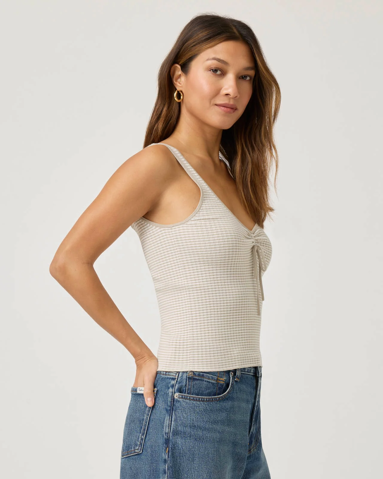 Saige Stripe Sweater Tank - Image 6