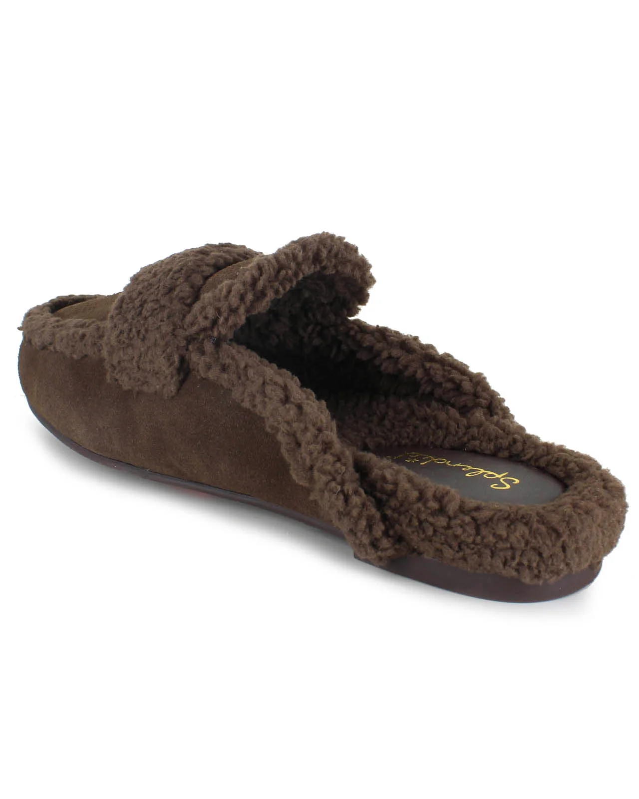 Sandra Sherpa Trim Slipper in Spice - Image 4