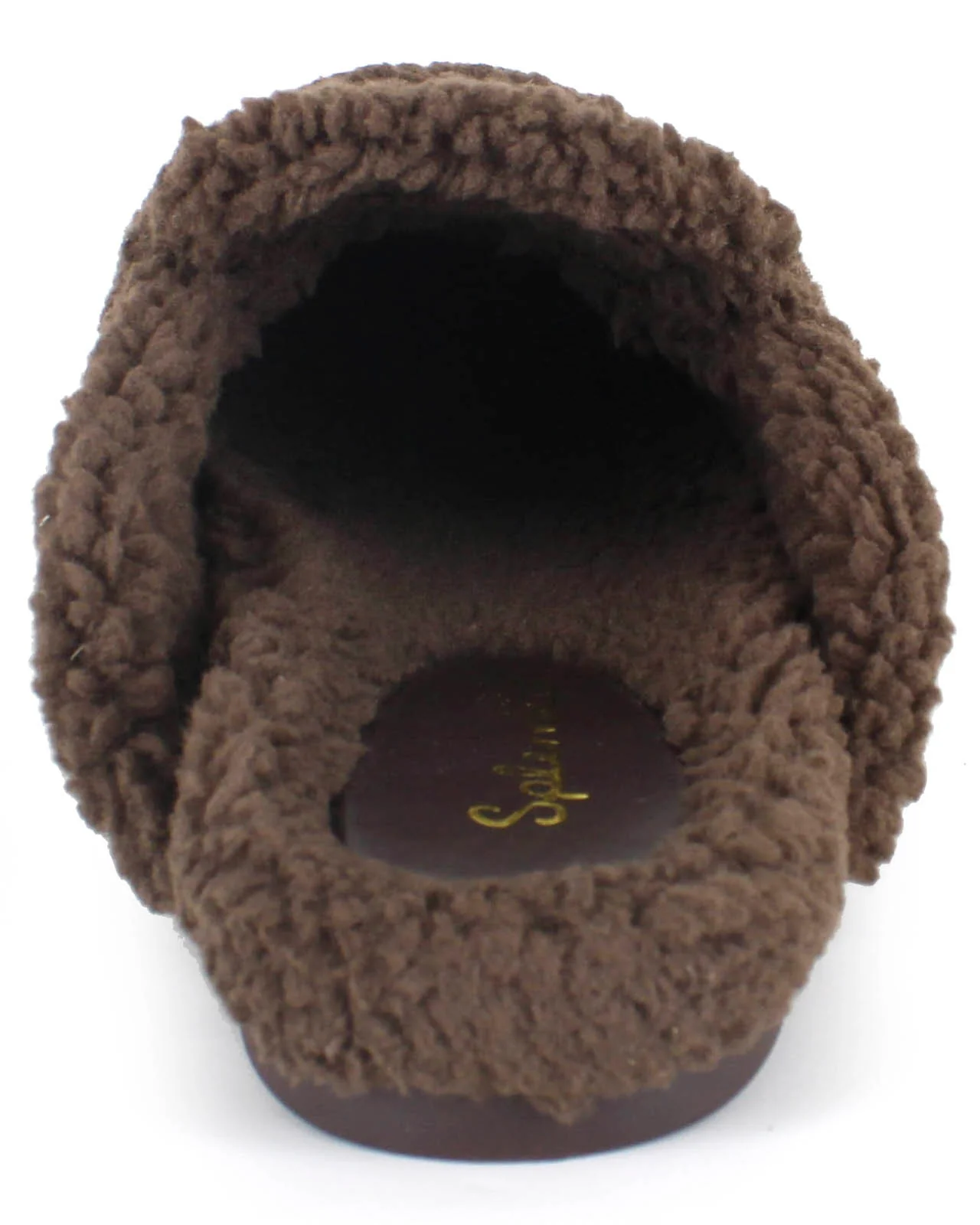 Sandra Sherpa Trim Slipper in Spice - Image 6