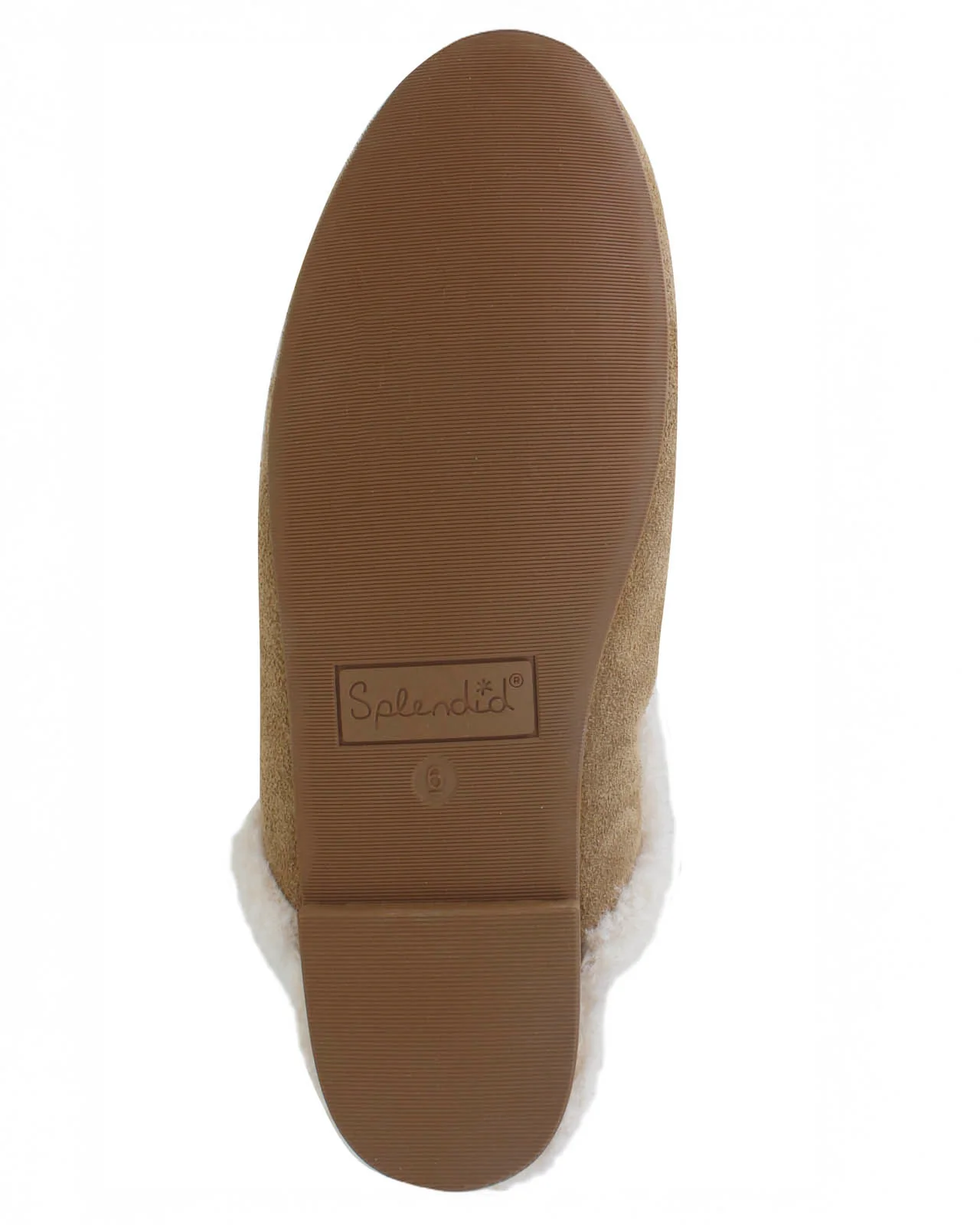 Sandra Sherpa Trim Slipper in Caramel - Image 7