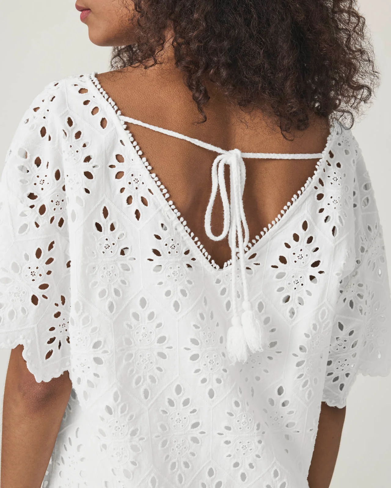 Sandro Eyelet Dress - Image 3