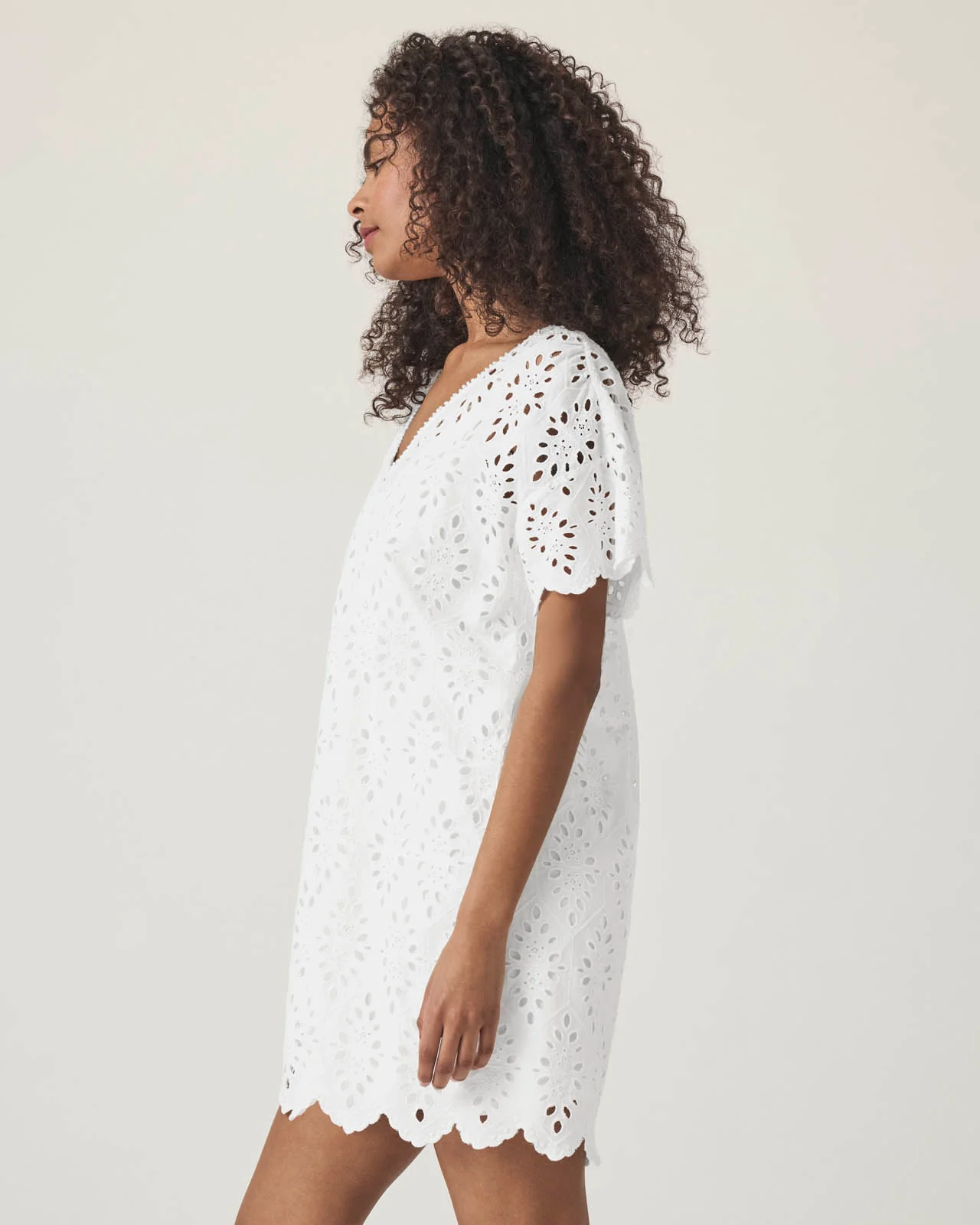 Sandro Eyelet Dress - Image 5