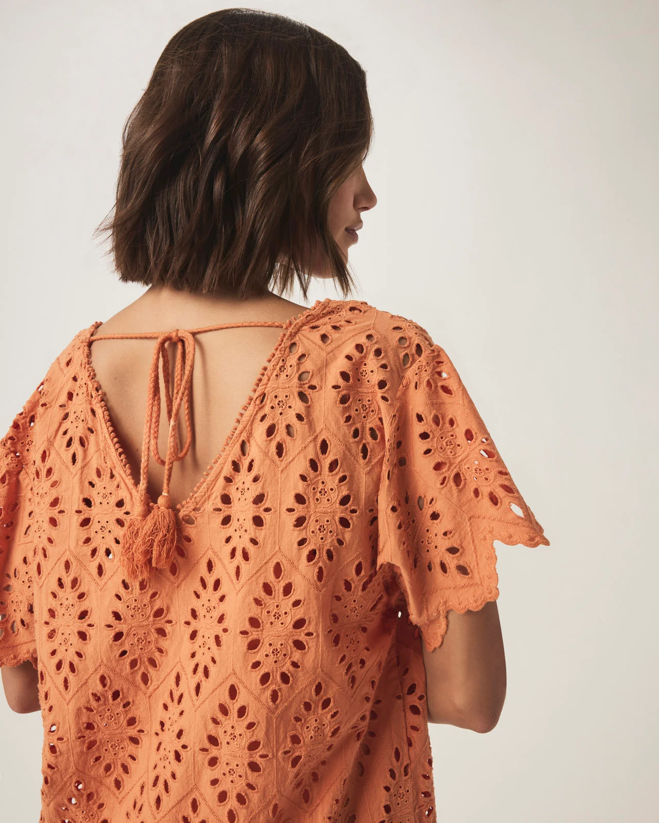 Sandro Eyelet Dress - Image 9