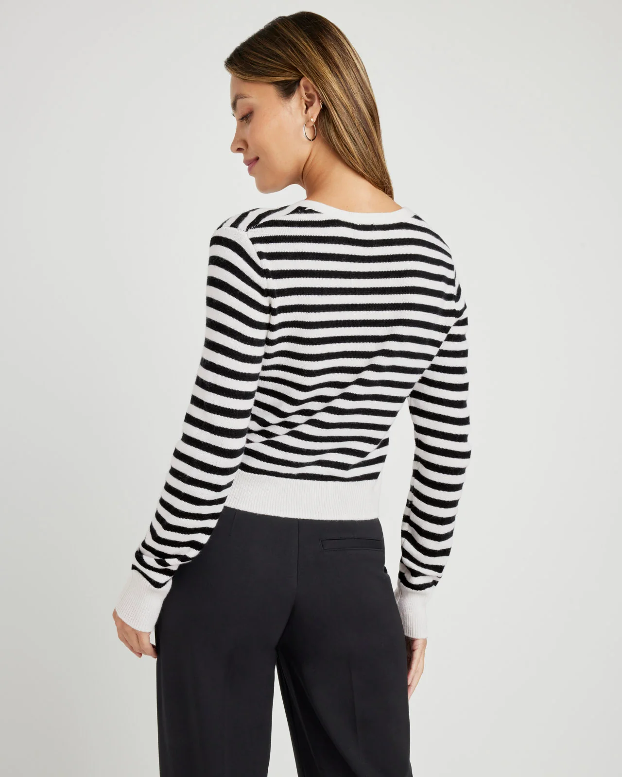 Santina Stripe Cardigan - Image 4