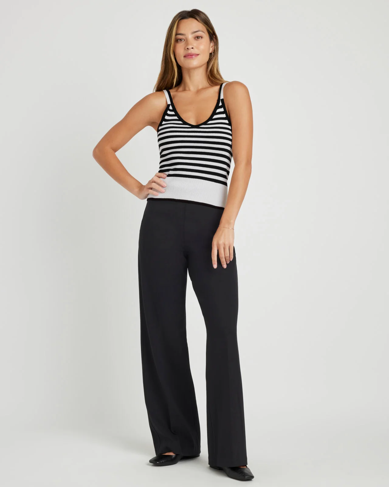 Santina Stripe Sweater Tank - Image 3