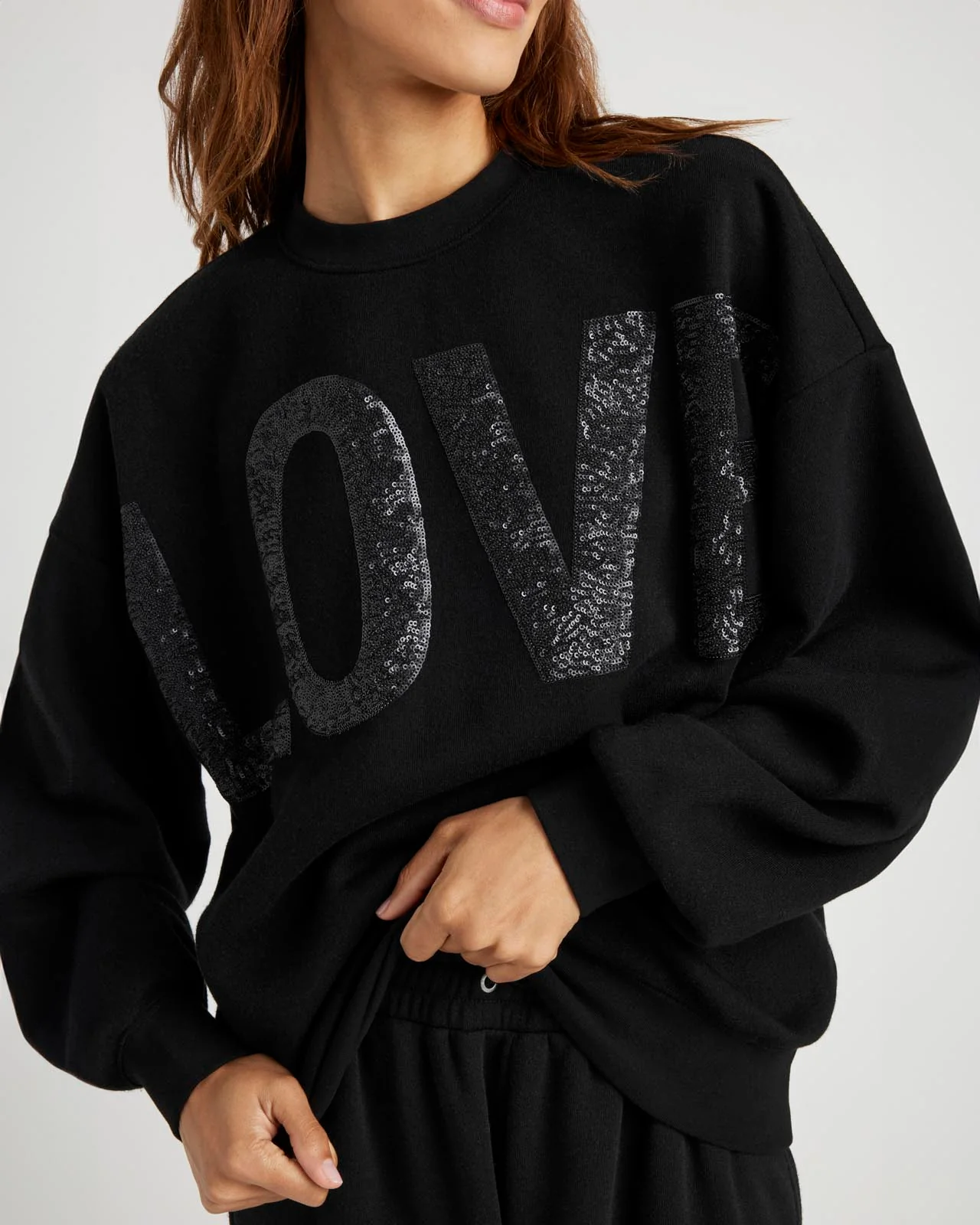 Sequin Fleece Sweatshirt - Image 5