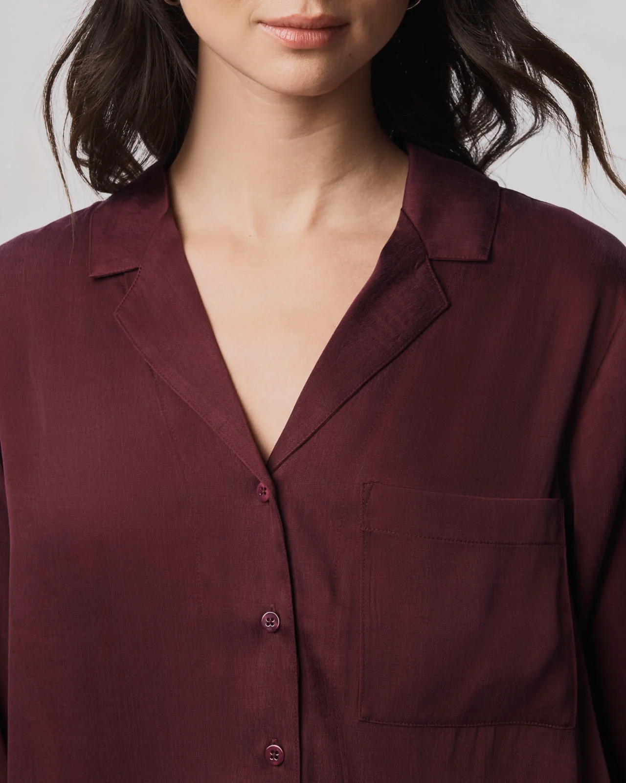 Serena Satin Button Down - Image 17