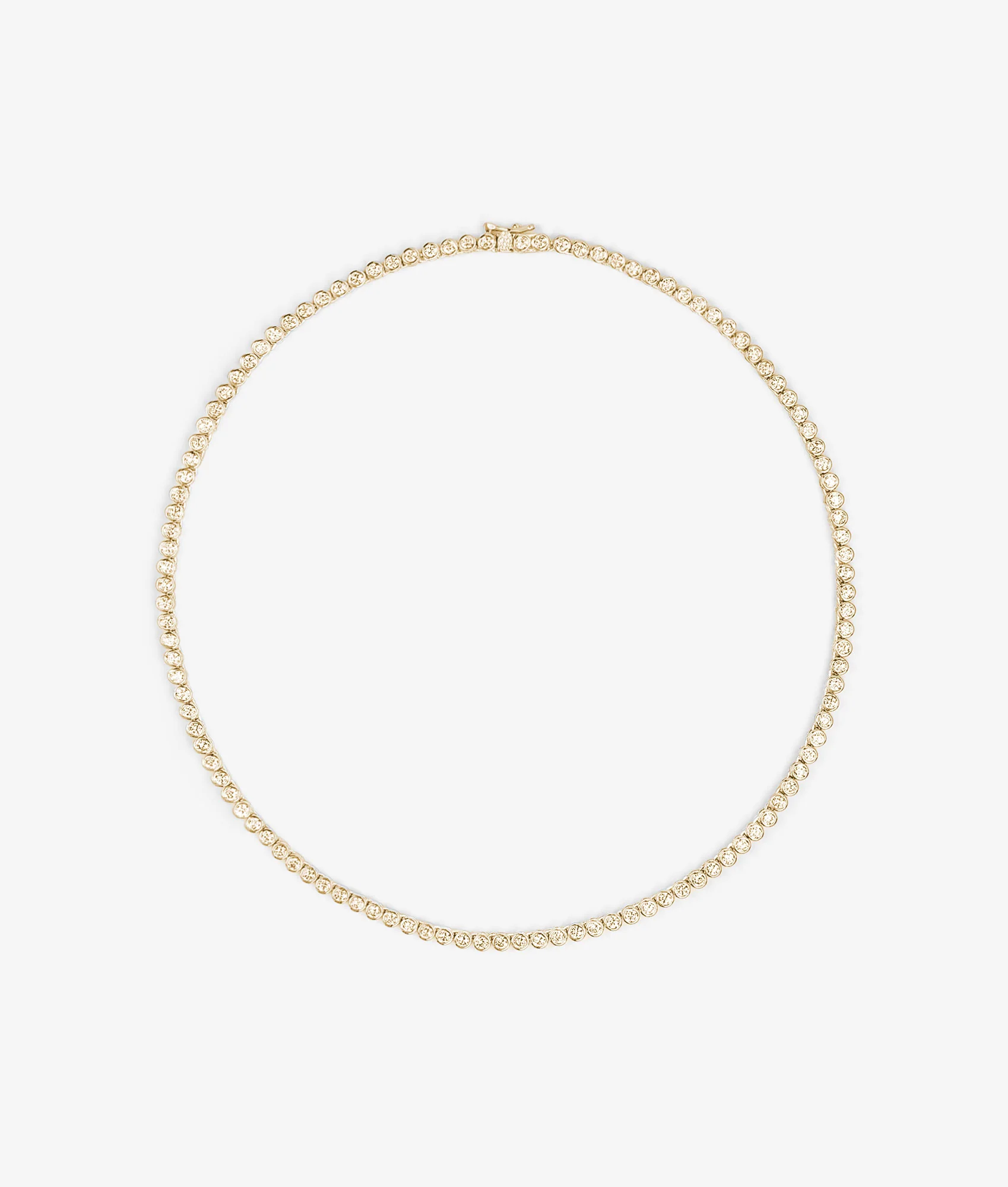 SHASHI Bezel Tennis Necklace