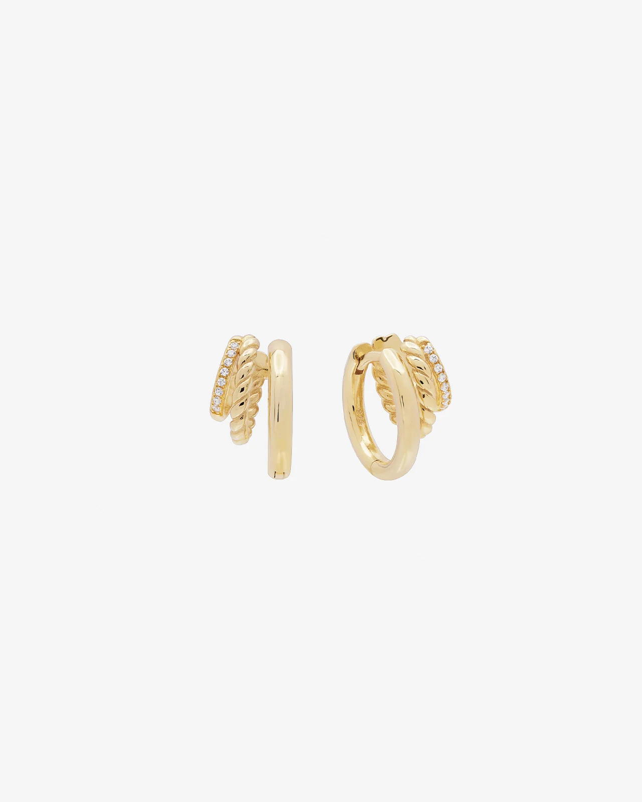 Shashi Charlee Triple Huggie Earring