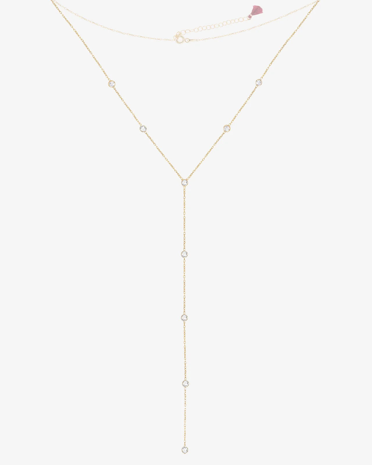 Shashi Emily Diamond Lariat Necklace