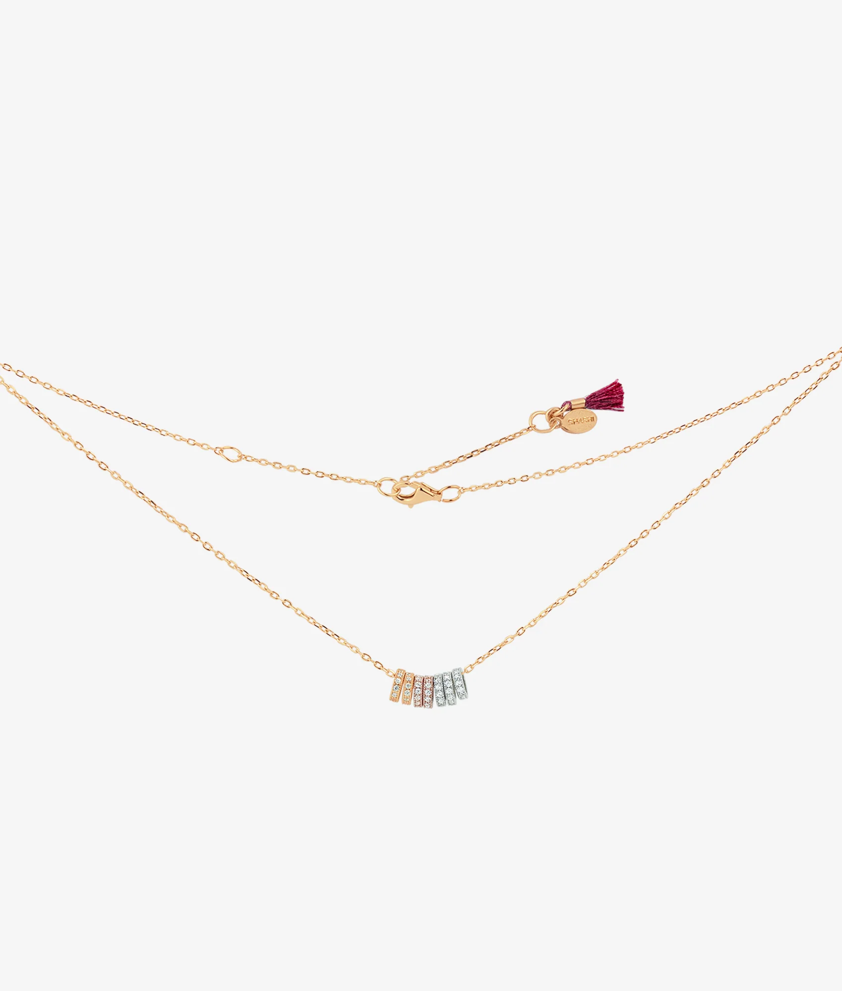 SHASHI Gaia Pave Necklace