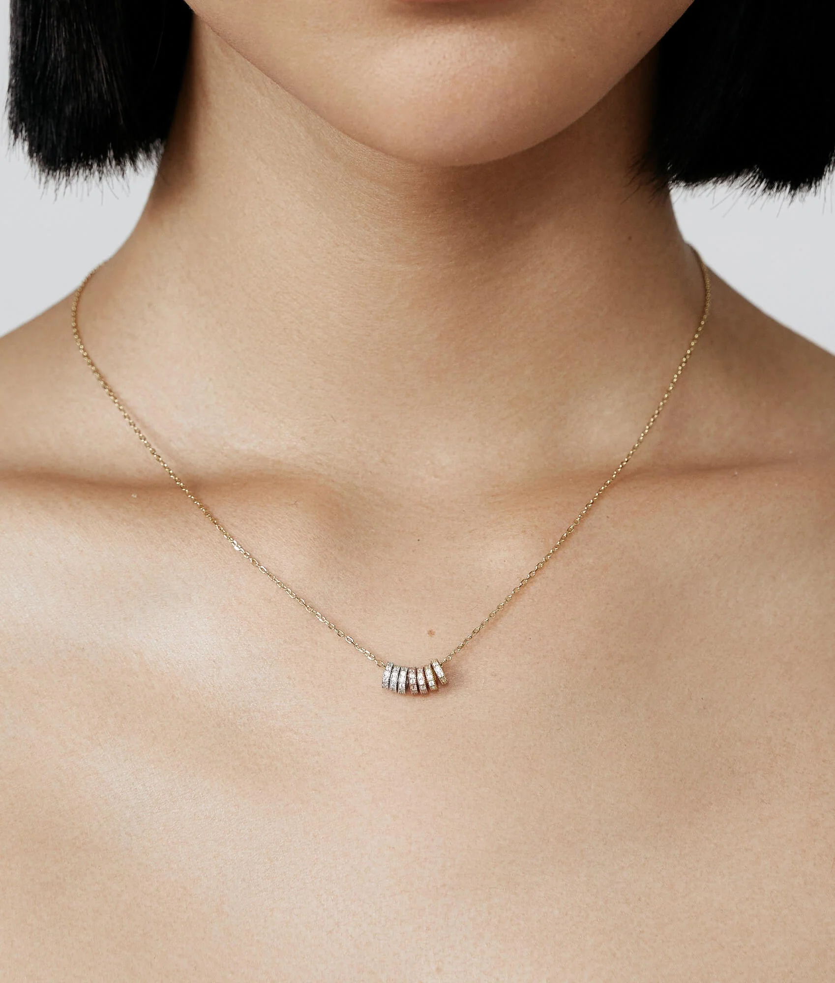 SHASHI Gaia Pave Necklace - Image 2