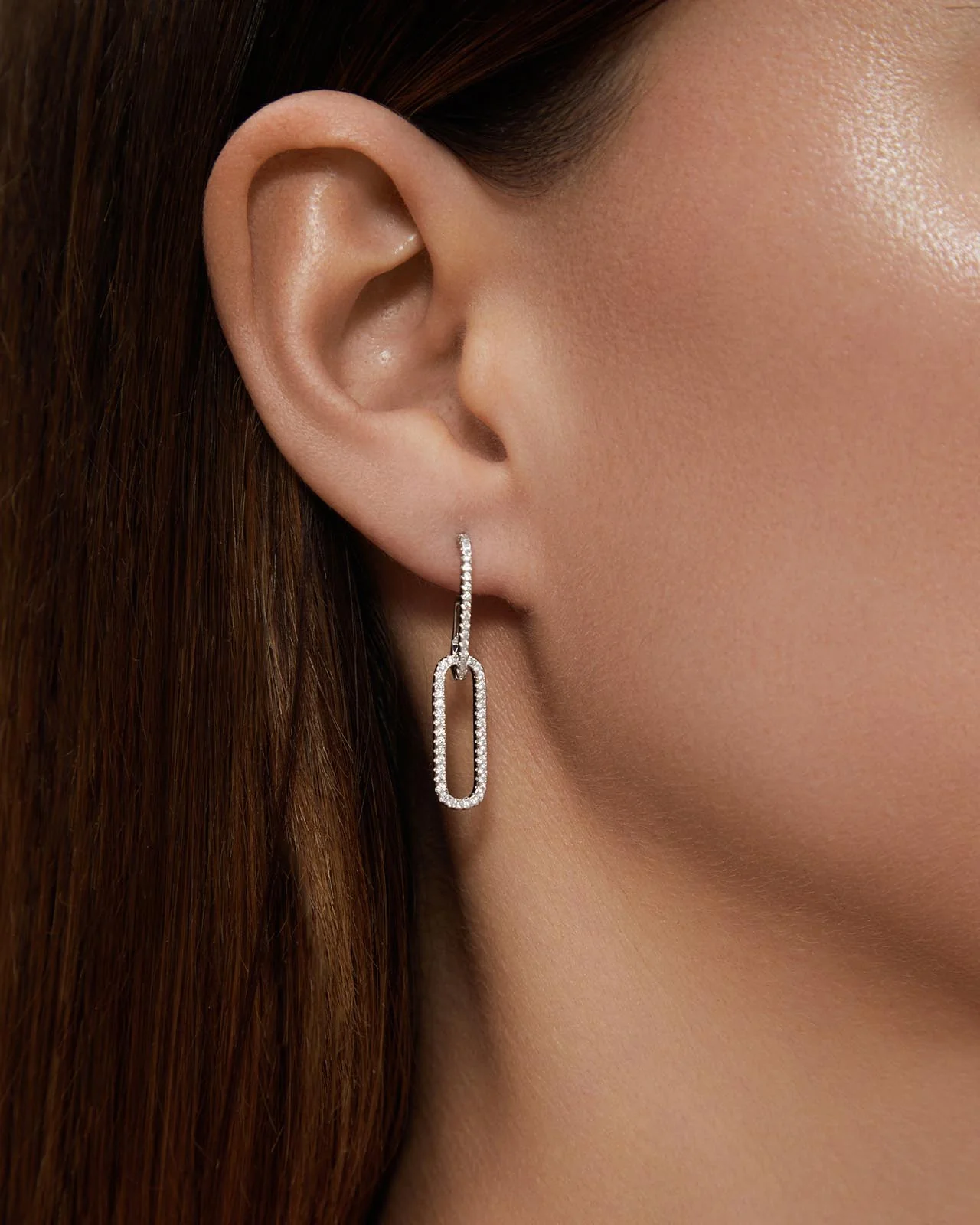 Shashi Staple Pavé Earrings - Image 2