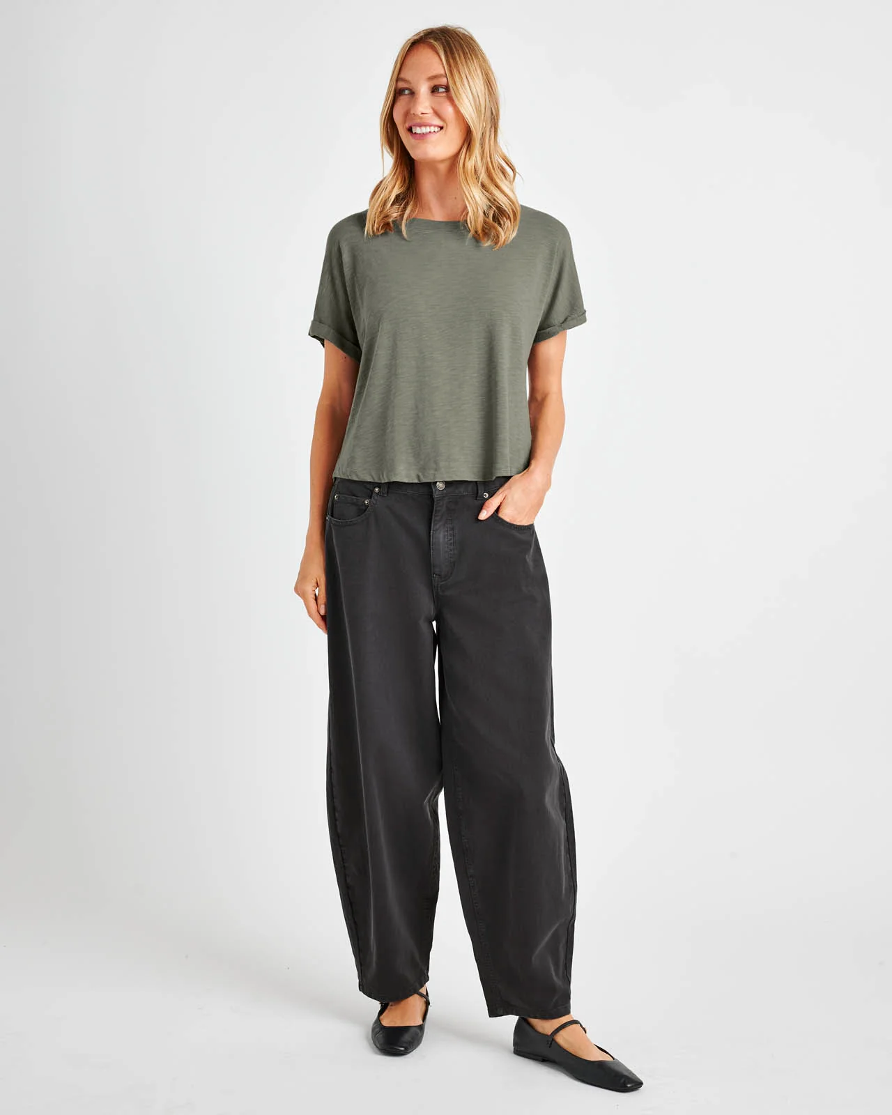 Skye Short Sleeve Slub Tee - Image 10