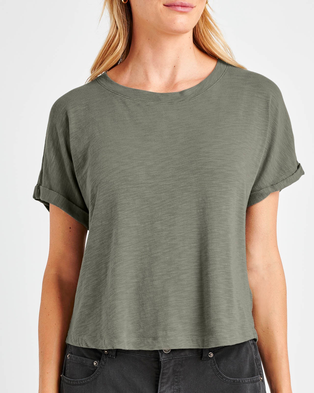 Skye Short Sleeve Slub Tee - Image 11