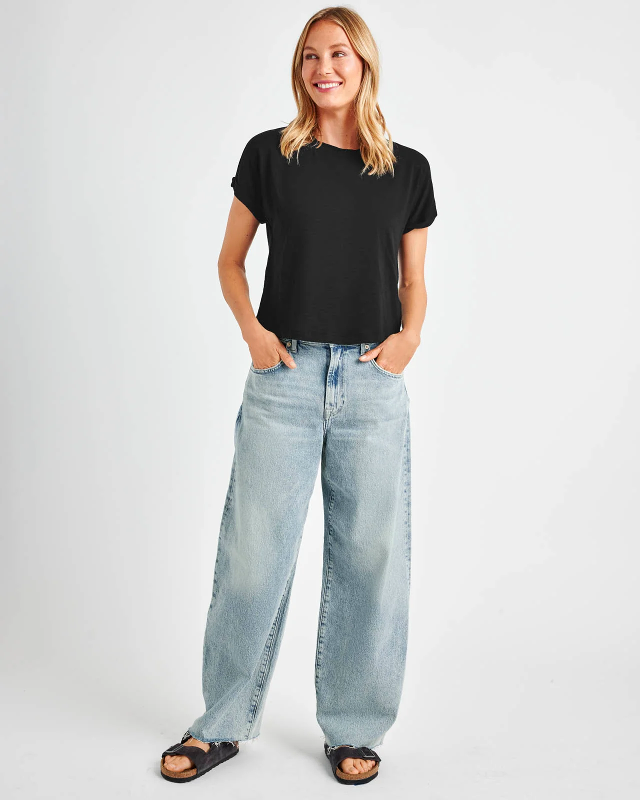 Skye Short Sleeve Slub Tee - Image 5