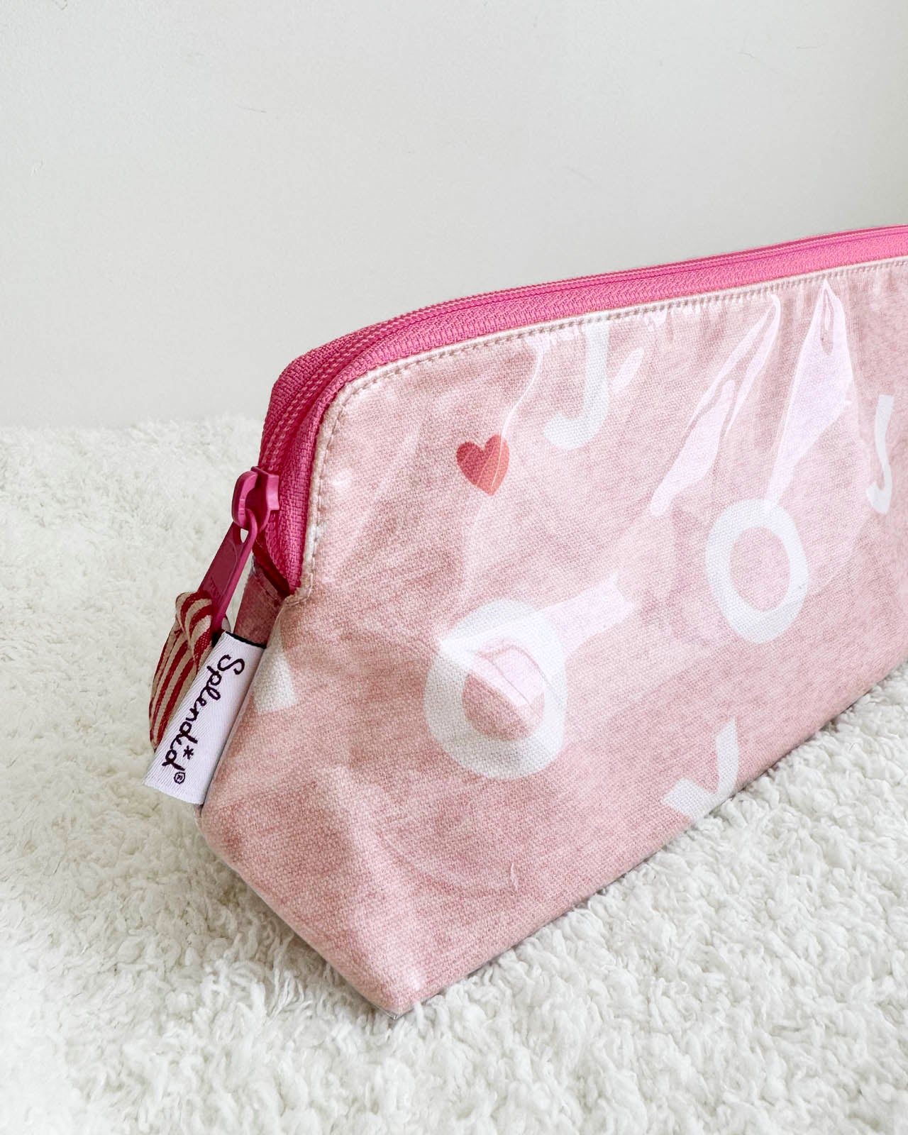 Small Pink Joy Jumble Makeup Bag - Image 2