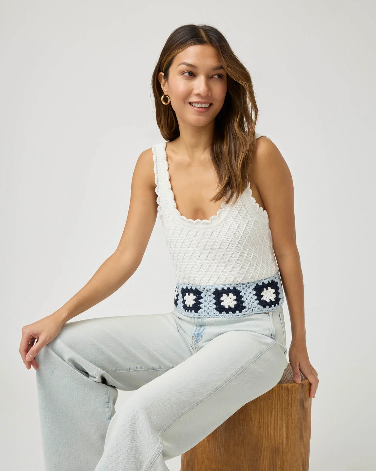 Sonia Crochet Sweater Tank - Image 7