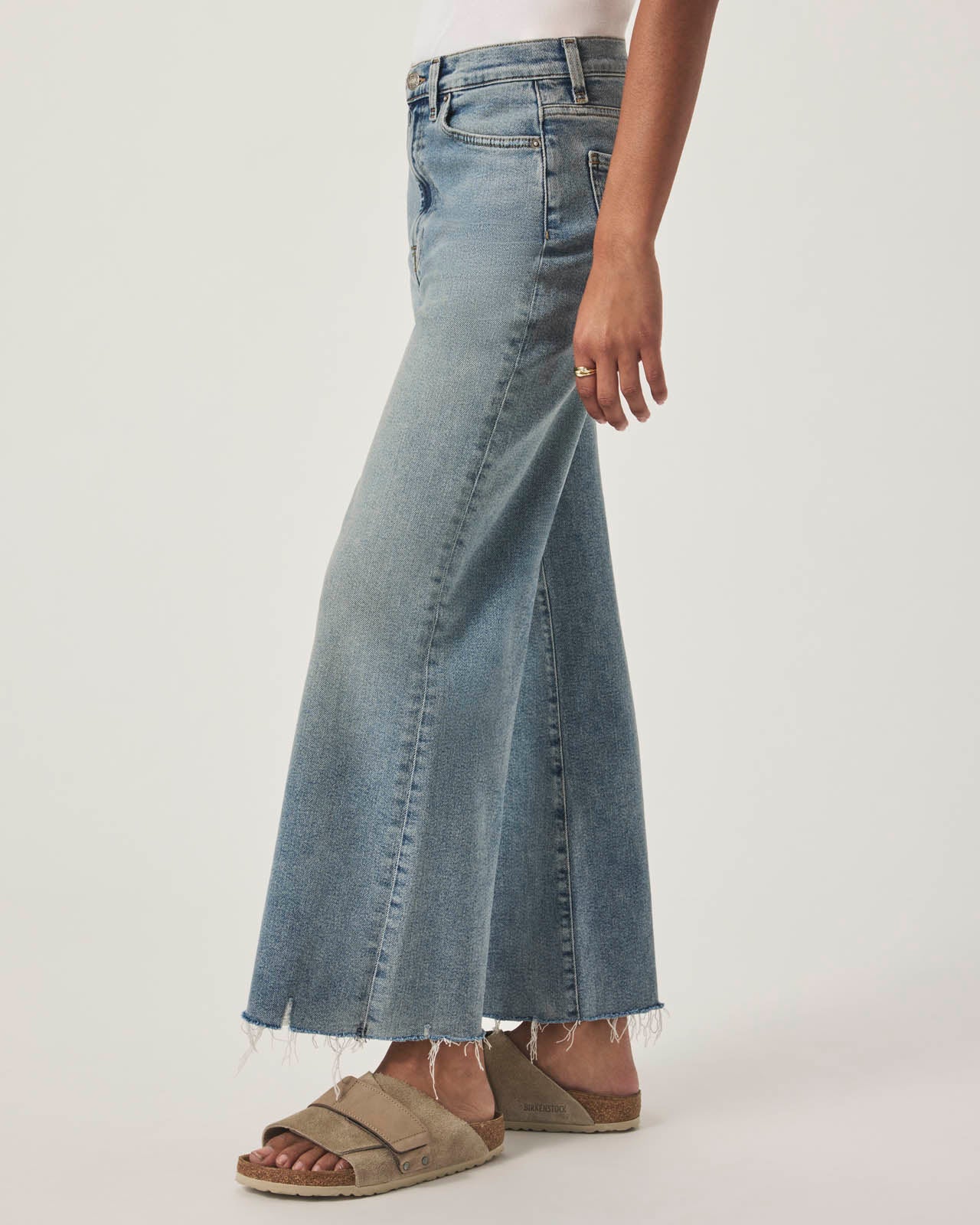 Cropped Wide Leg Jean - Image 3
