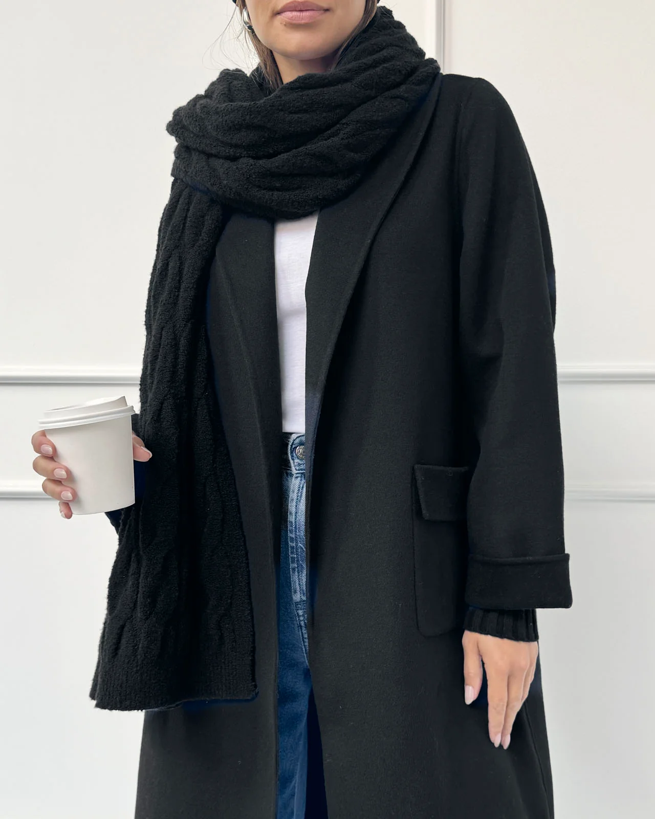 Splendid x @Cellajaneblog Cable Scarf - Image 4
