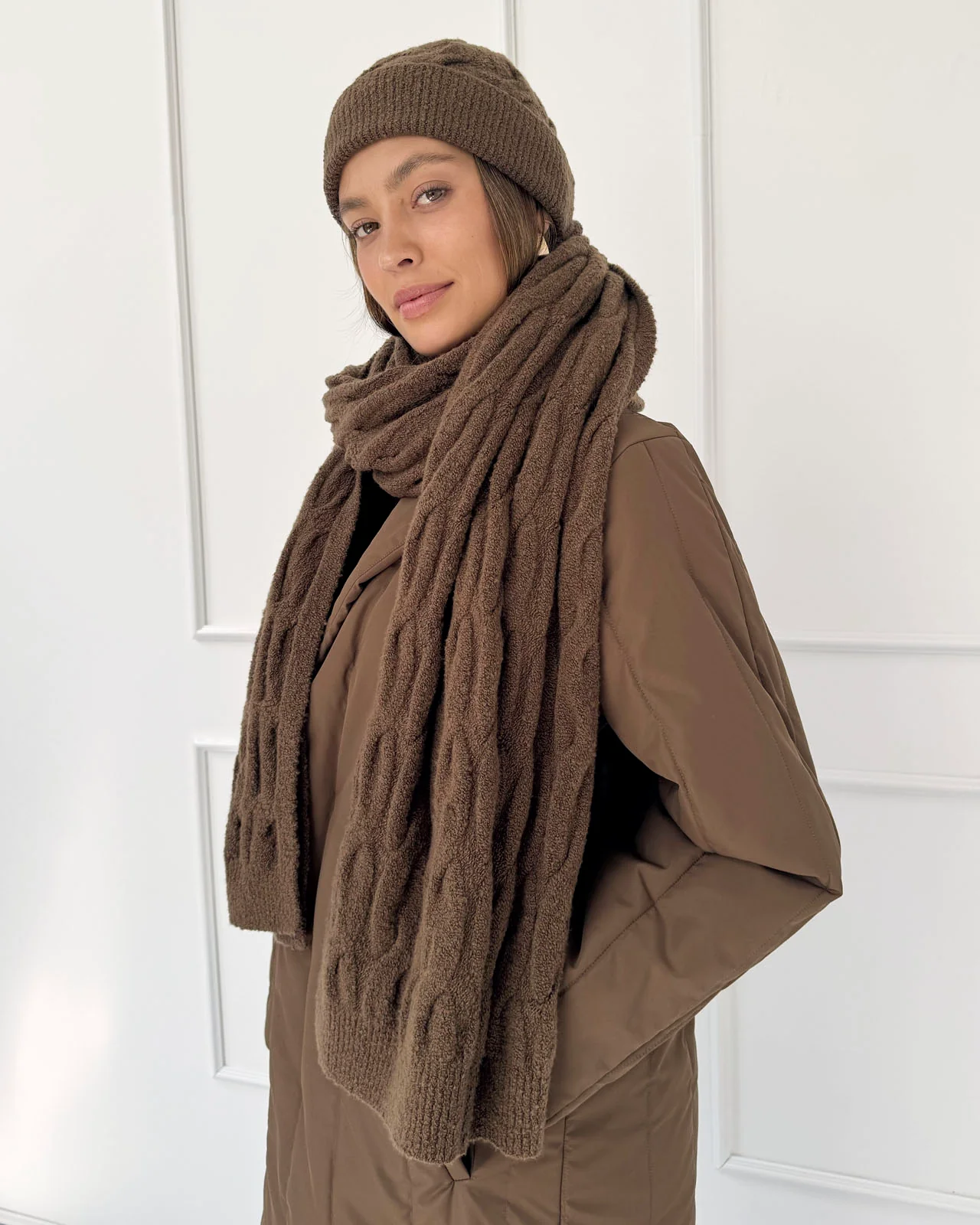 Splendid x @Cellajaneblog Cable Scarf - Image 4