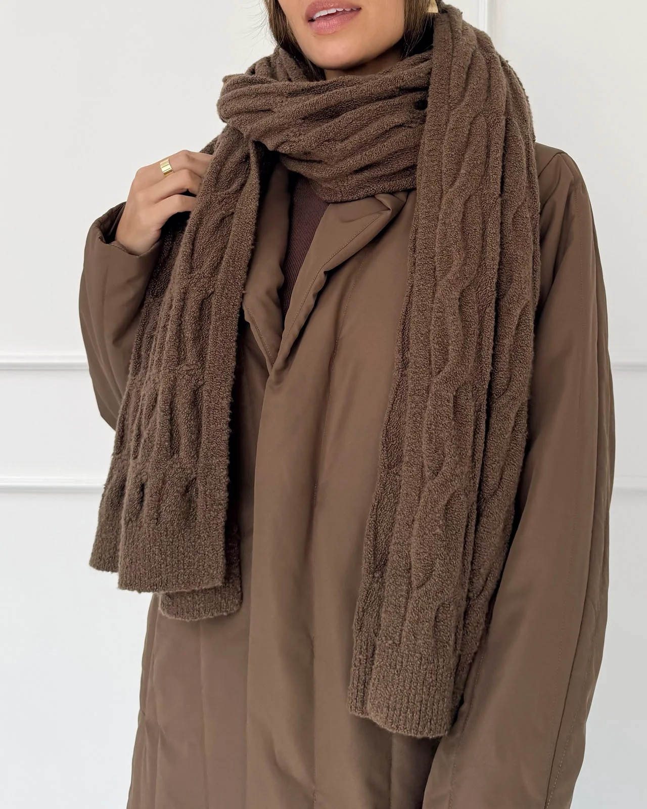 Splendid x @Cellajaneblog Cable Scarf - Image 6