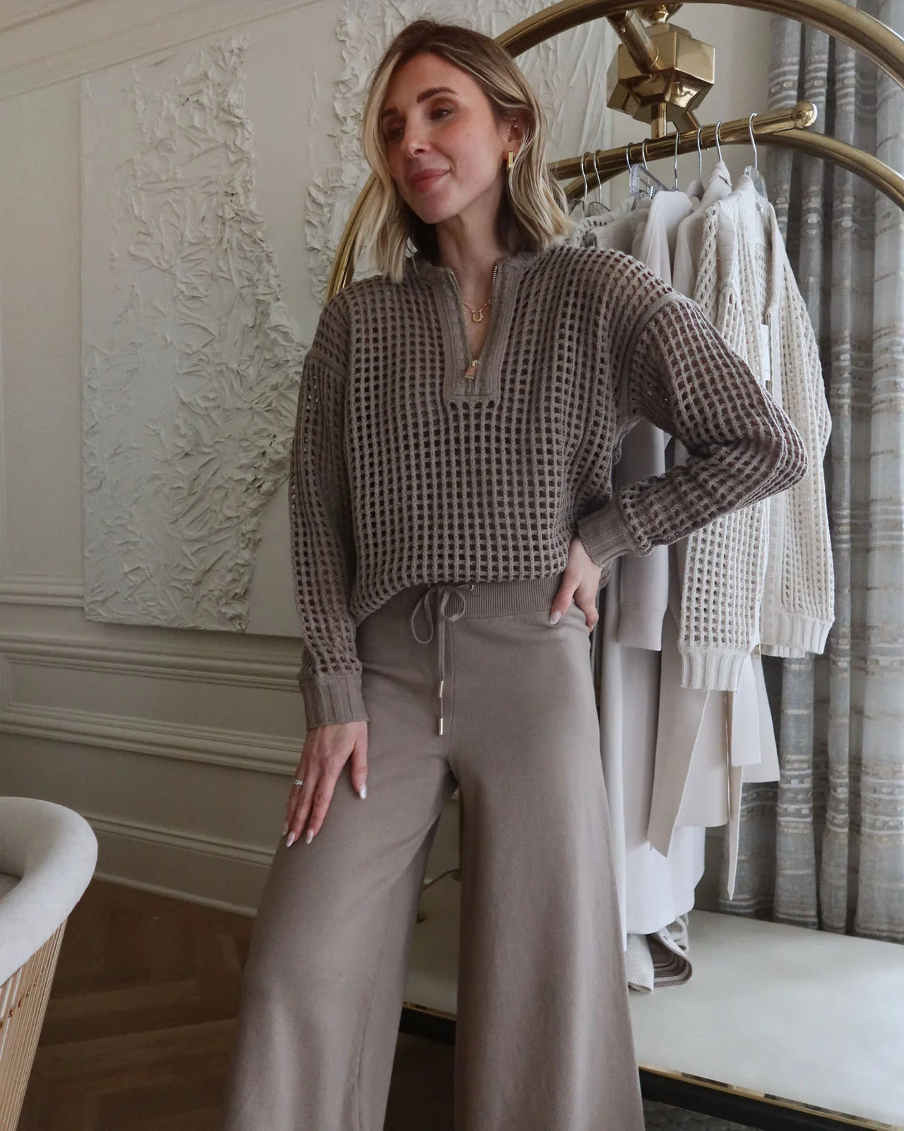 Splendid x @Cellajaneblog Crop Sweater Pant - Image 3
