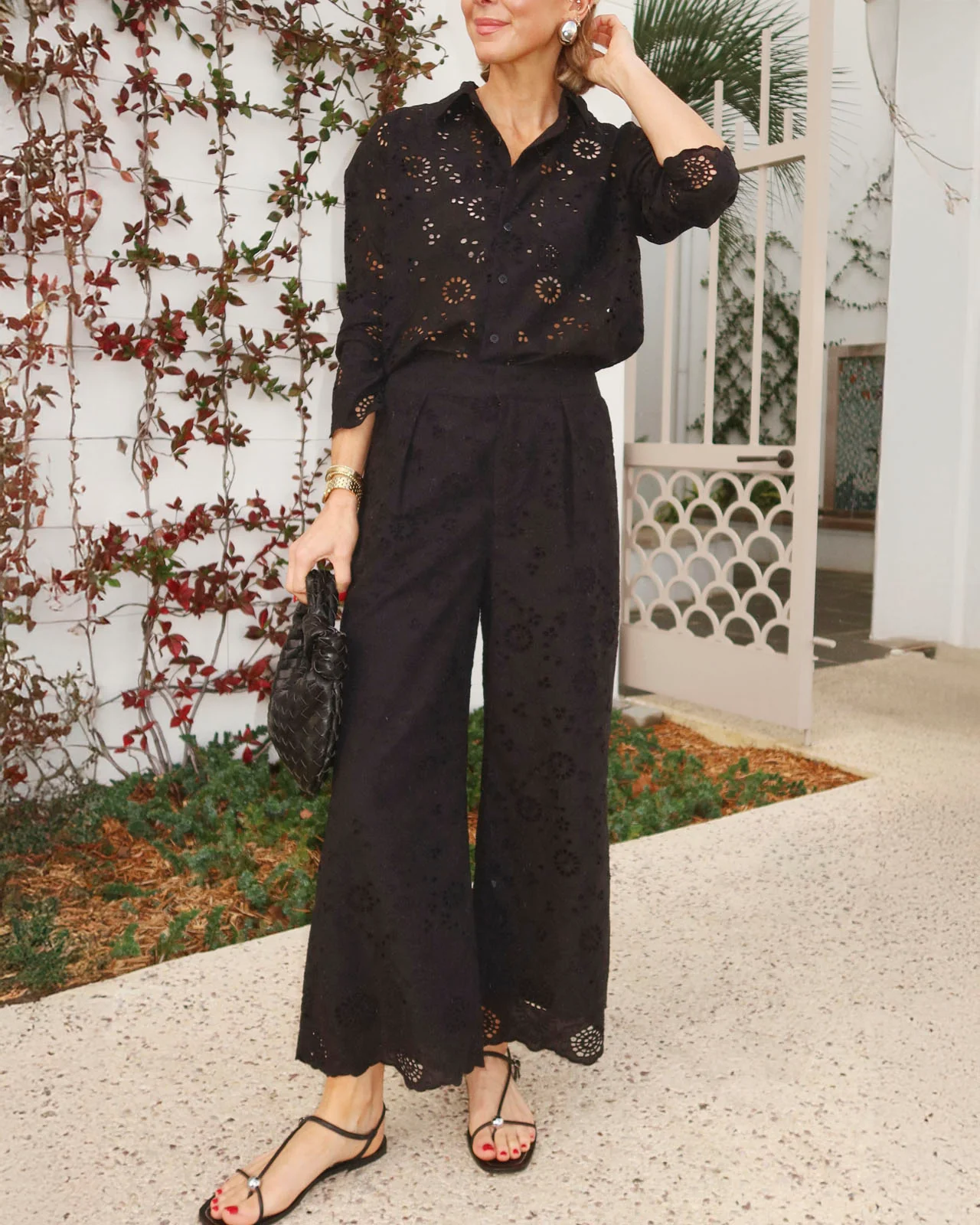 Splendid x @Cellajaneblog Eyelet Pant