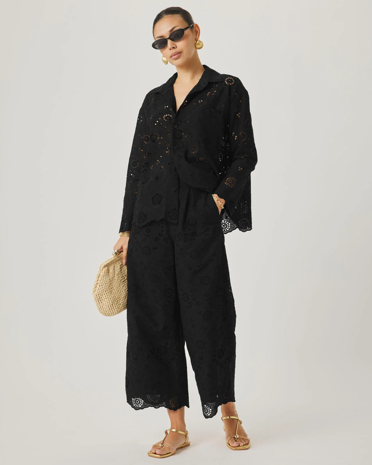 Splendid x @Cellajaneblog Eyelet Pant - Image 4