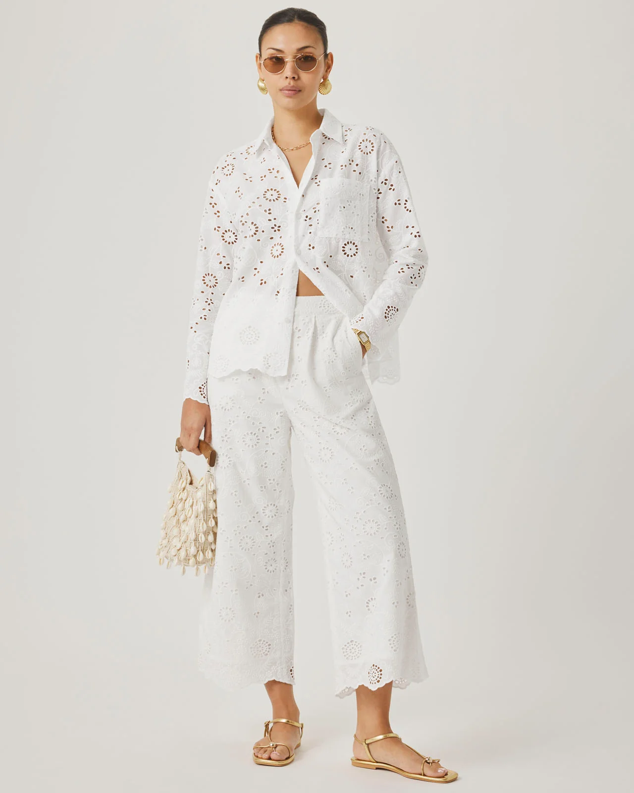 Splendid x @Cellajaneblog Eyelet Pant - Image 4