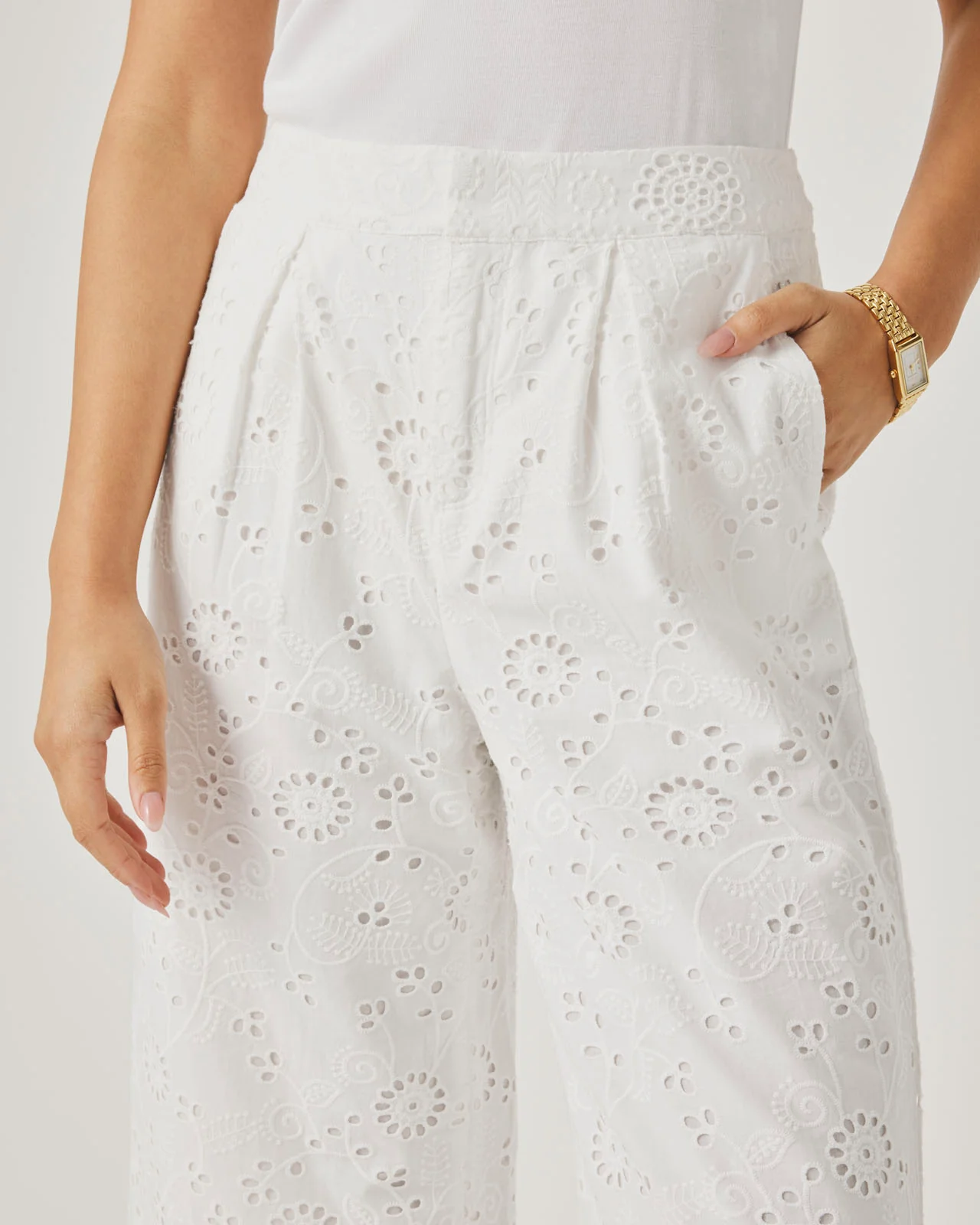 Splendid x @Cellajaneblog Eyelet Pant - Image 6