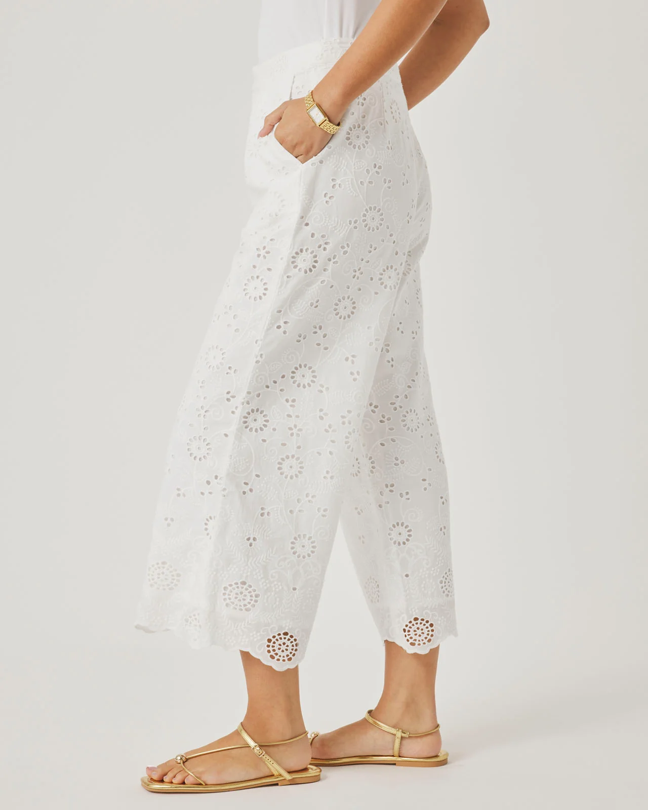 Splendid x @Cellajaneblog Eyelet Pant - Image 7