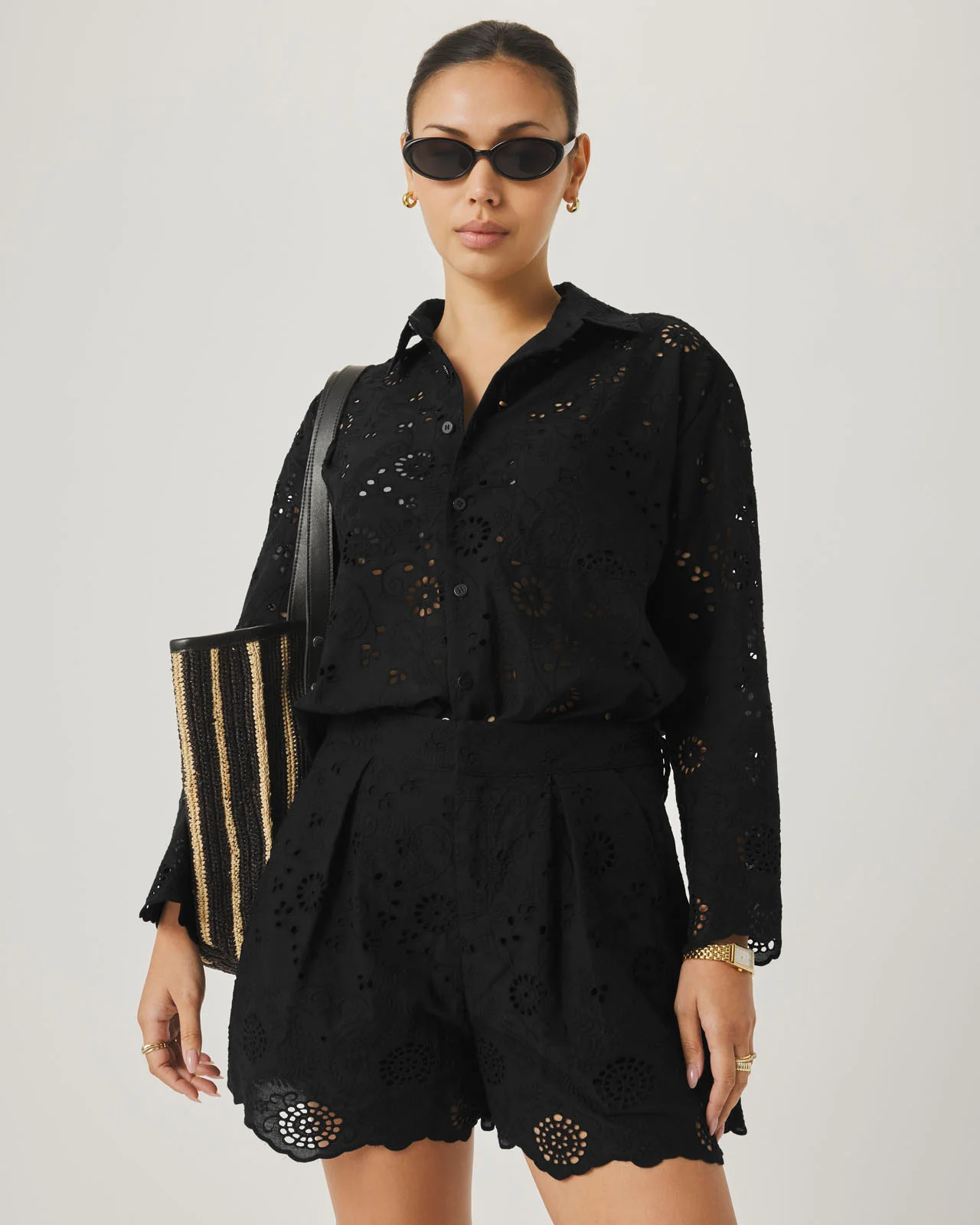 Splendid x @Cellajaneblog Eyelet Short