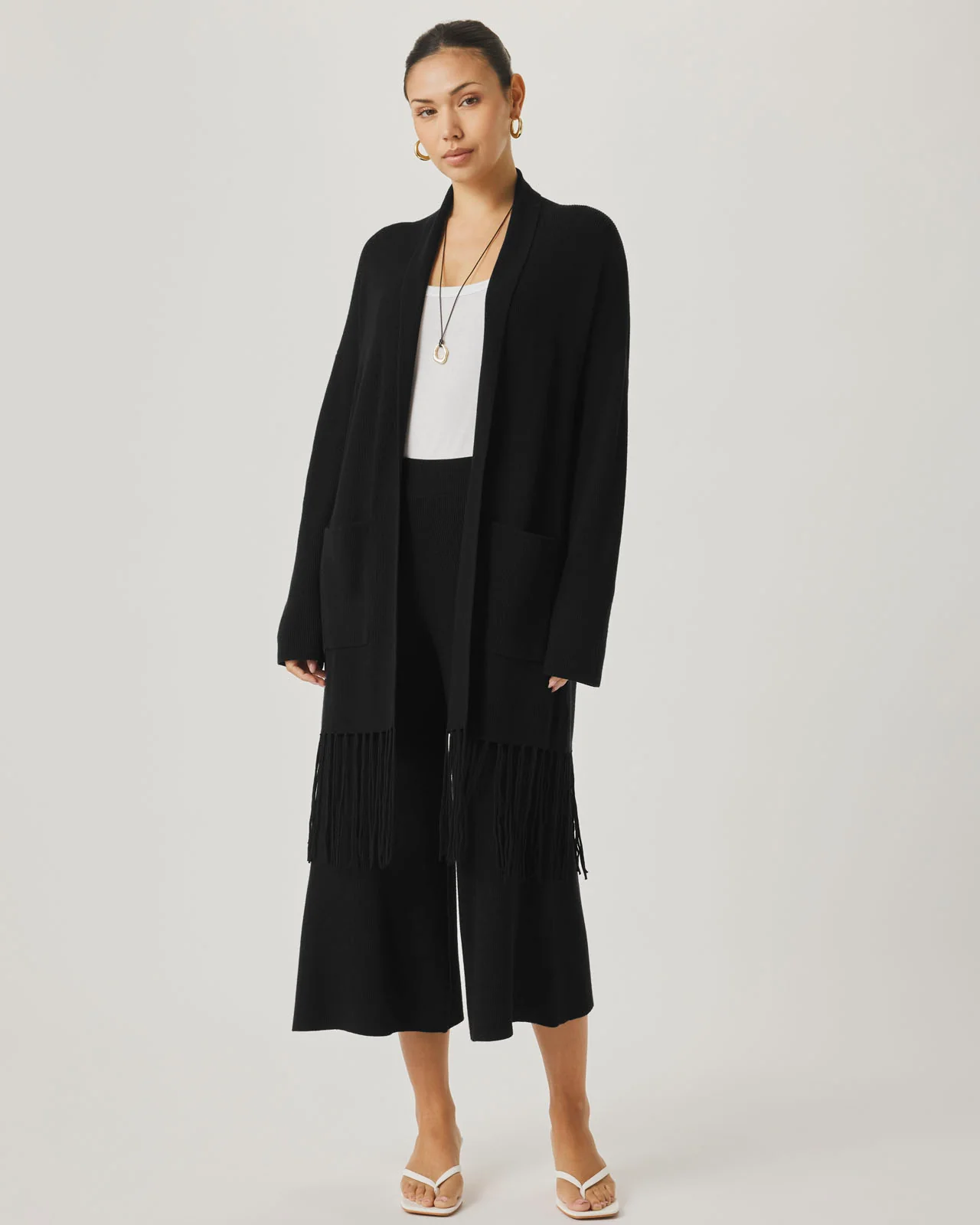 Splendid x @Cellajaneblog Fringe Open Cardi - Image 10