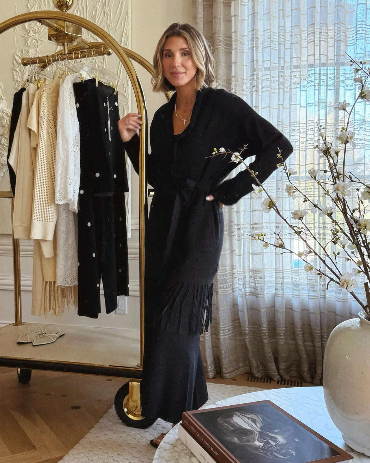 Splendid x @Cellajaneblog Fringe Open Cardi - Image 3