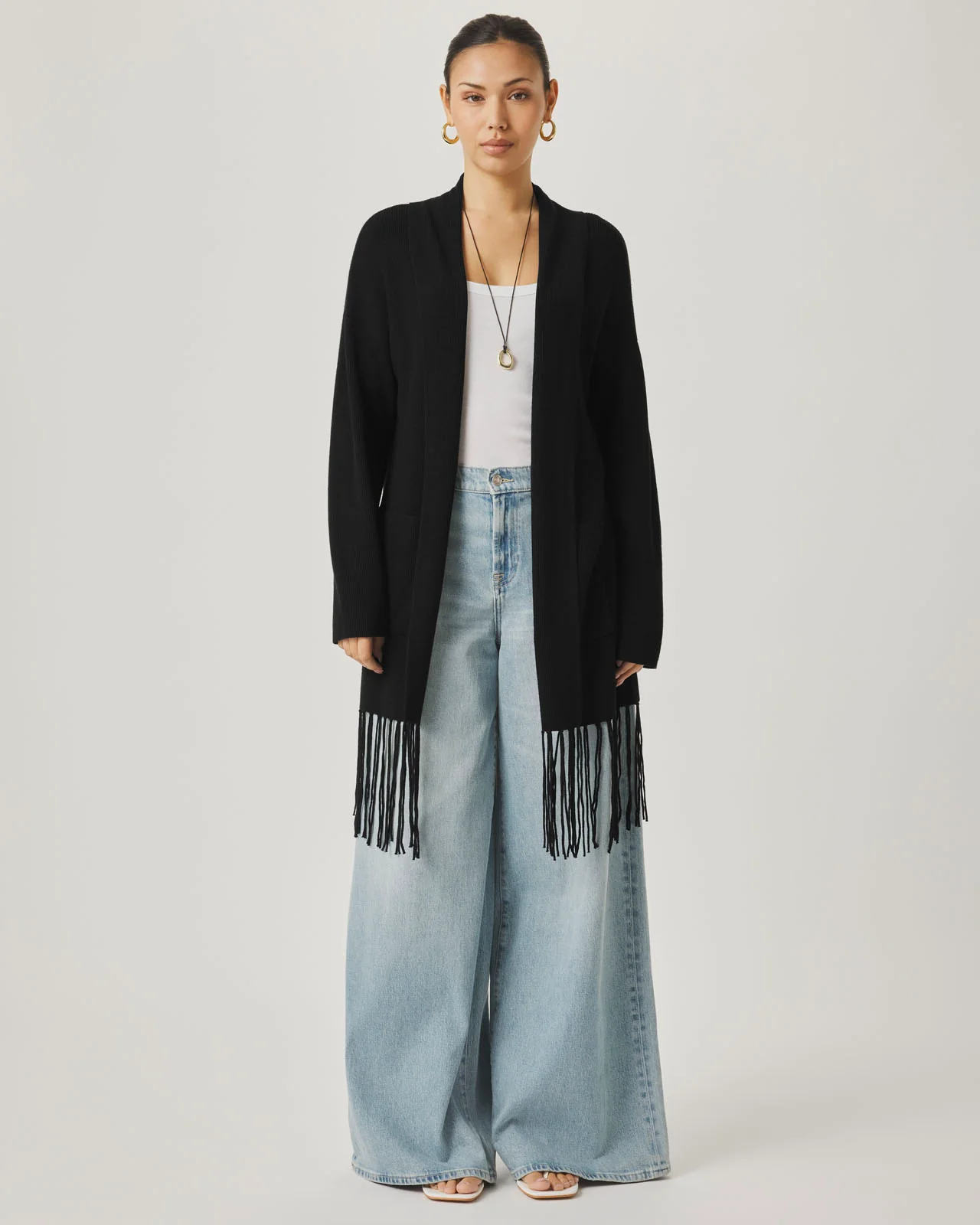 Splendid x @Cellajaneblog Fringe Open Cardi - Image 5
