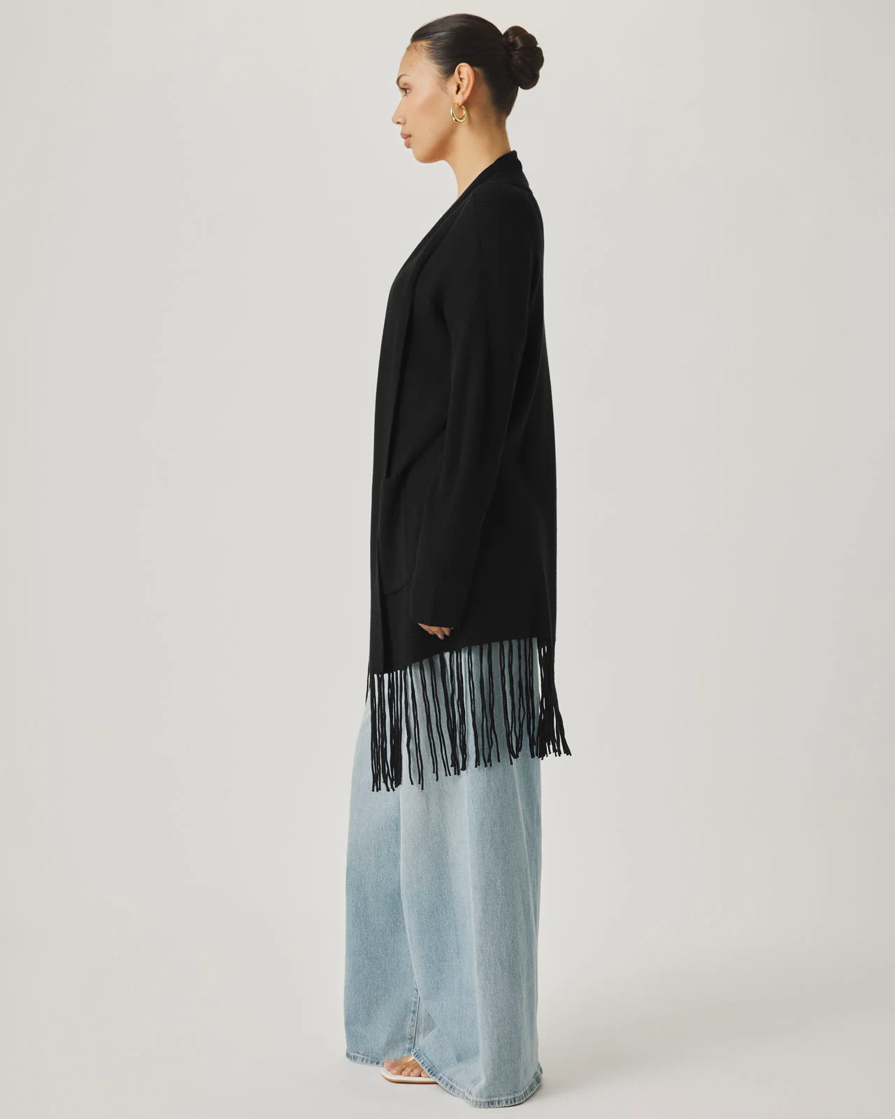 Splendid x @Cellajaneblog Fringe Open Cardi - Image 7