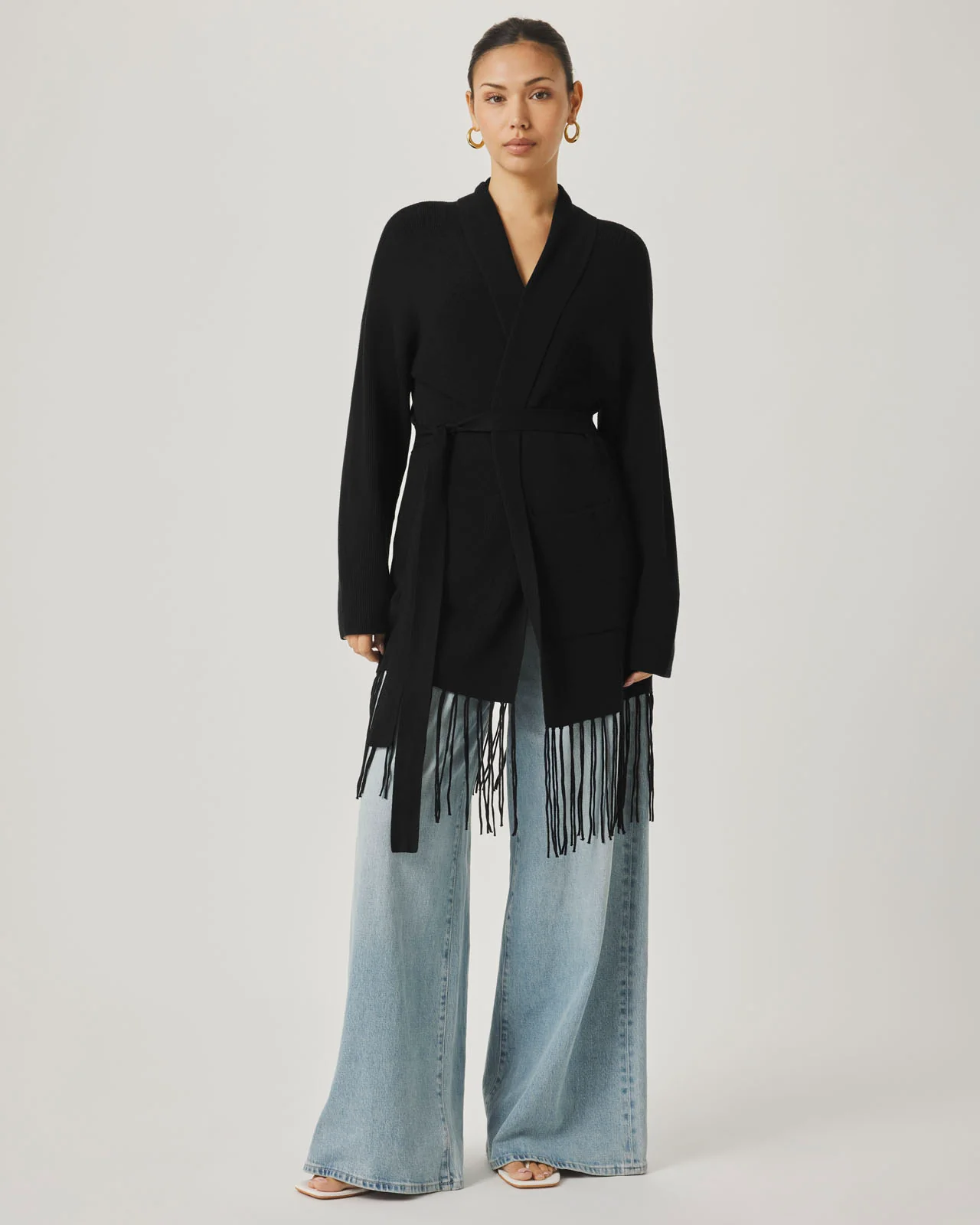 Splendid x @Cellajaneblog Fringe Open Cardi - Image 9