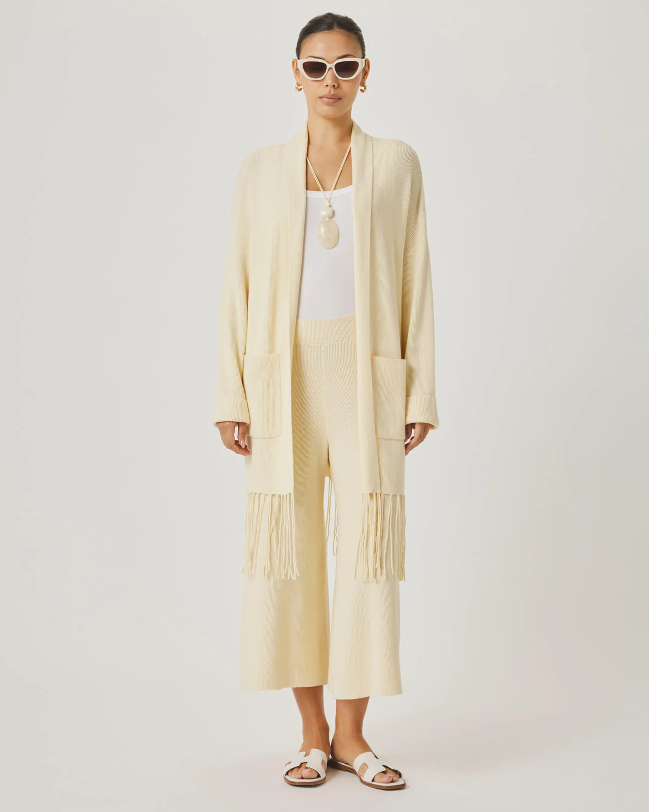 Splendid x @Cellajaneblog Fringe Open Cardi - Image 3