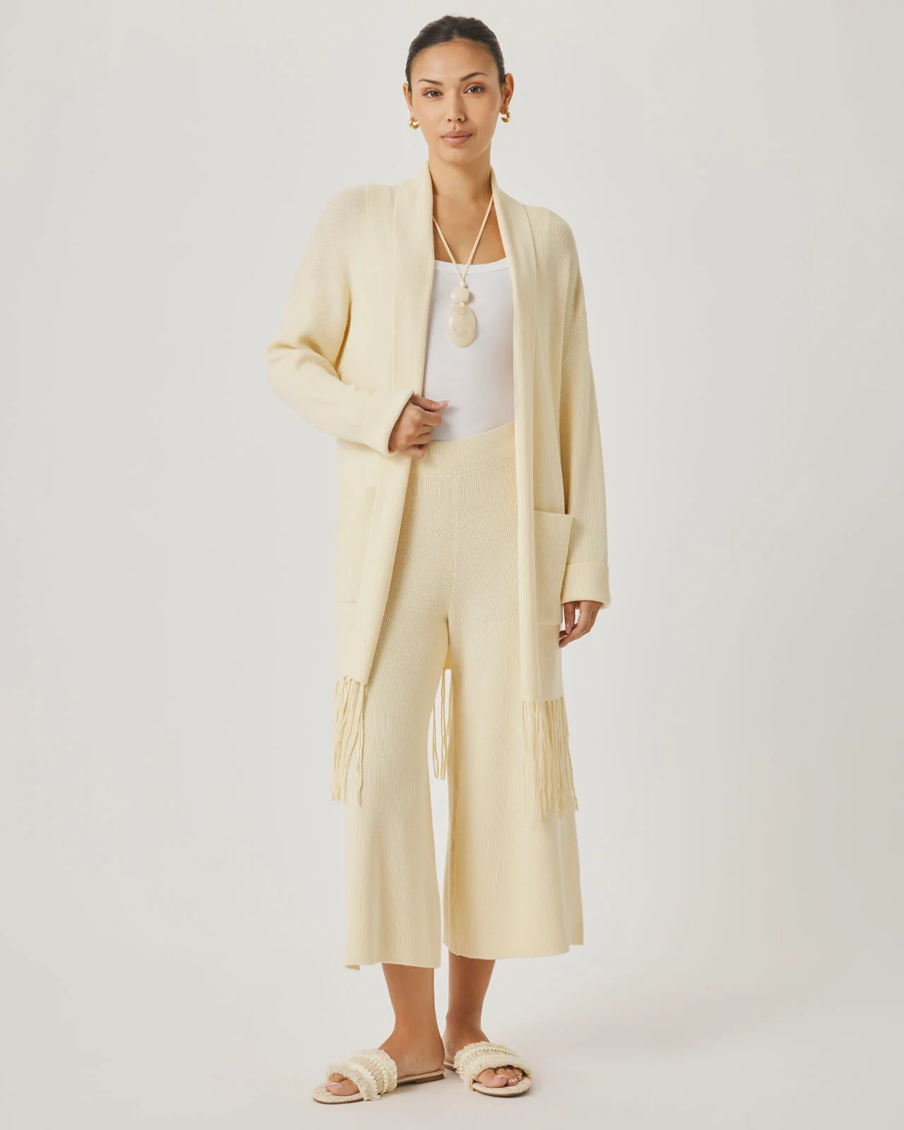Splendid x @Cellajaneblog Fringe Open Cardi - Image 6