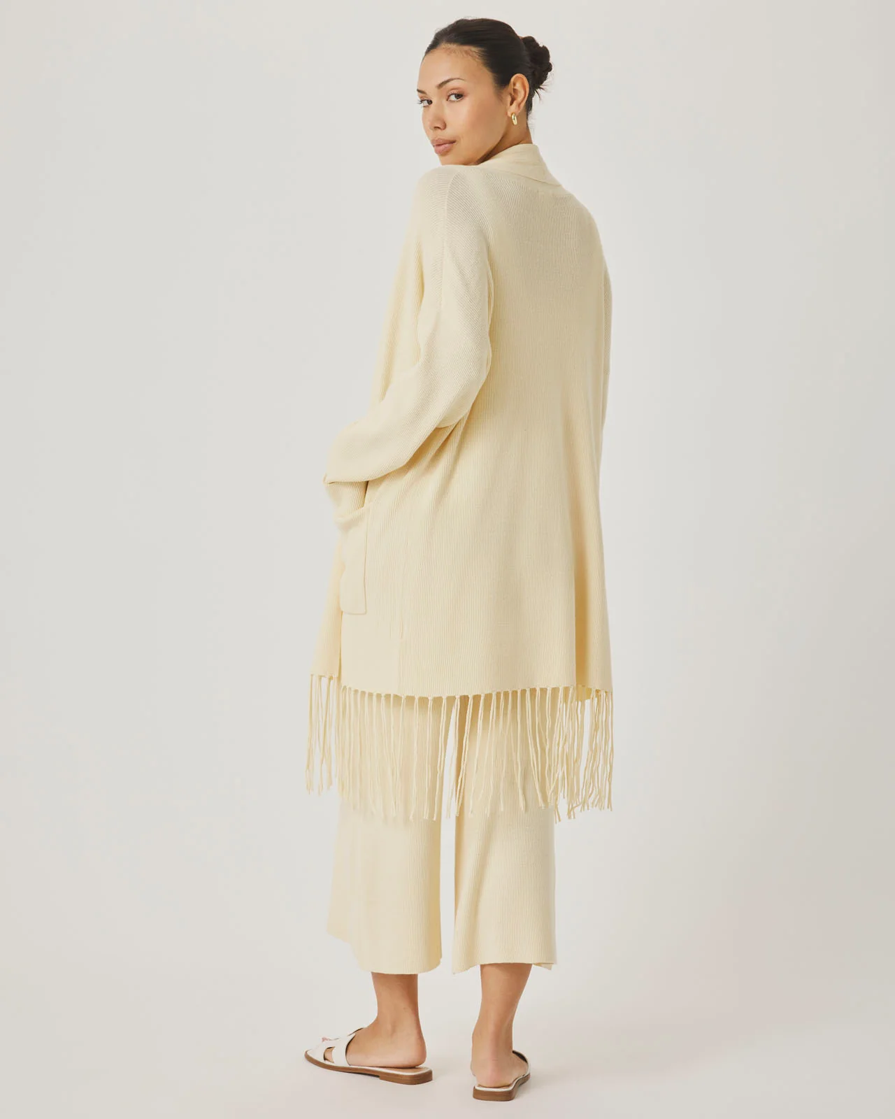Splendid x @Cellajaneblog Fringe Open Cardi - Image 7