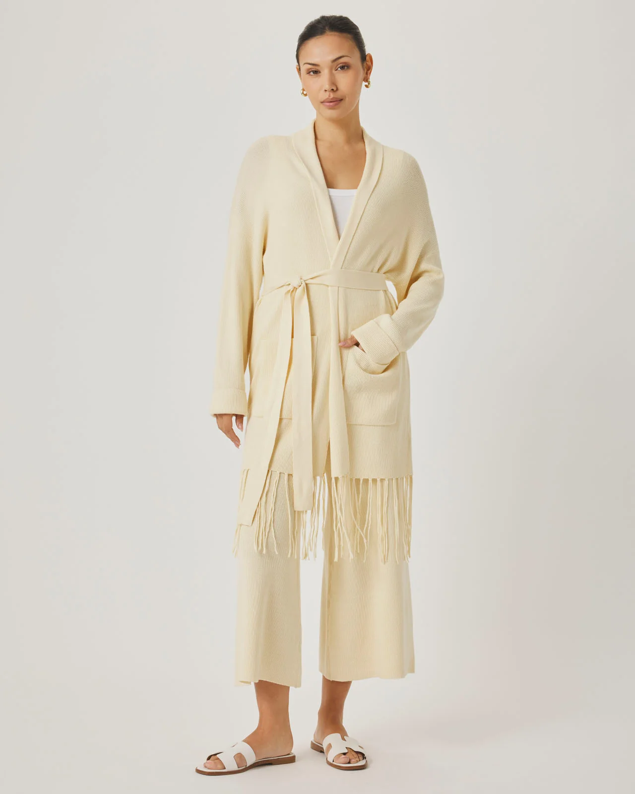 Splendid x @Cellajaneblog Fringe Open Cardi - Image 8
