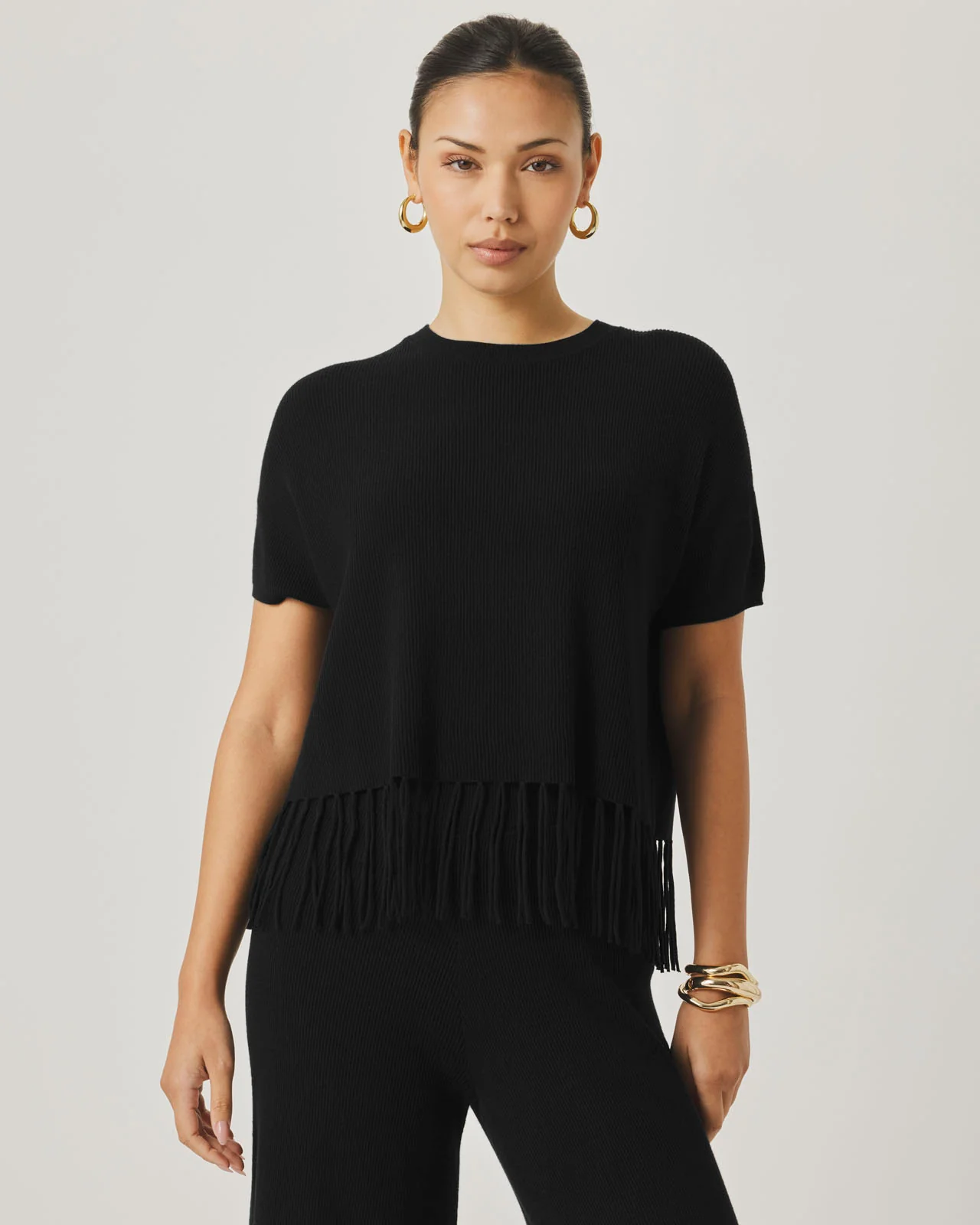 Splendid x @Cellajaneblog Fringe Sweater - Image 2