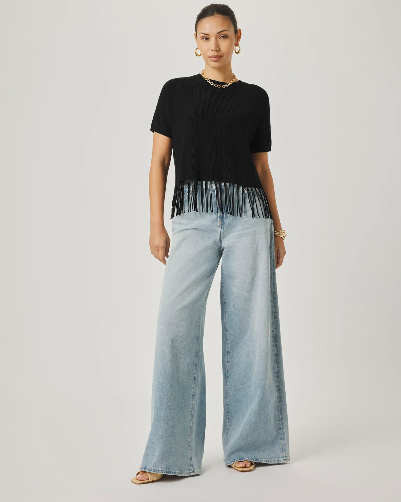 Splendid x @Cellajaneblog Fringe Sweater - Image 4