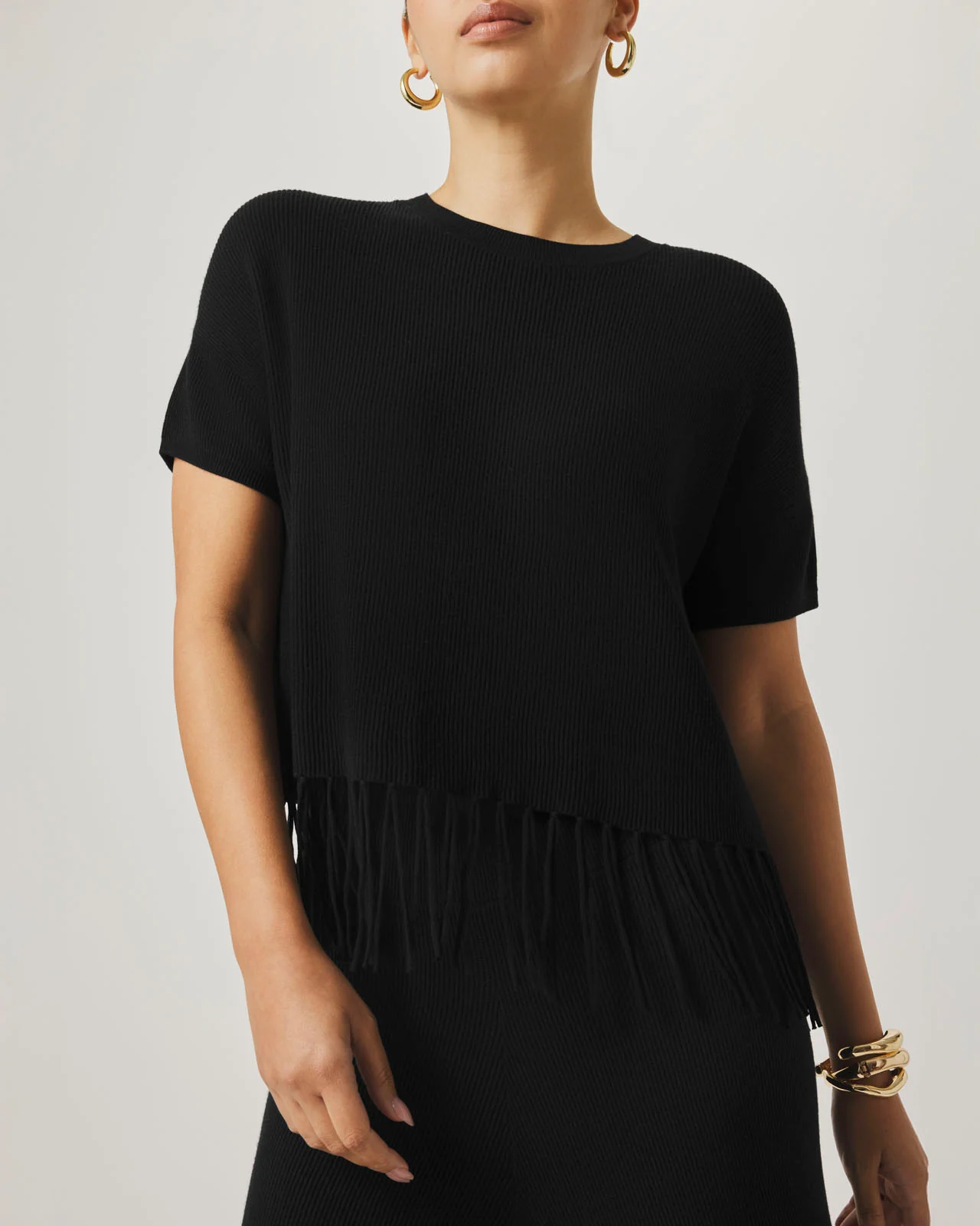 Splendid x @Cellajaneblog Fringe Sweater - Image 5