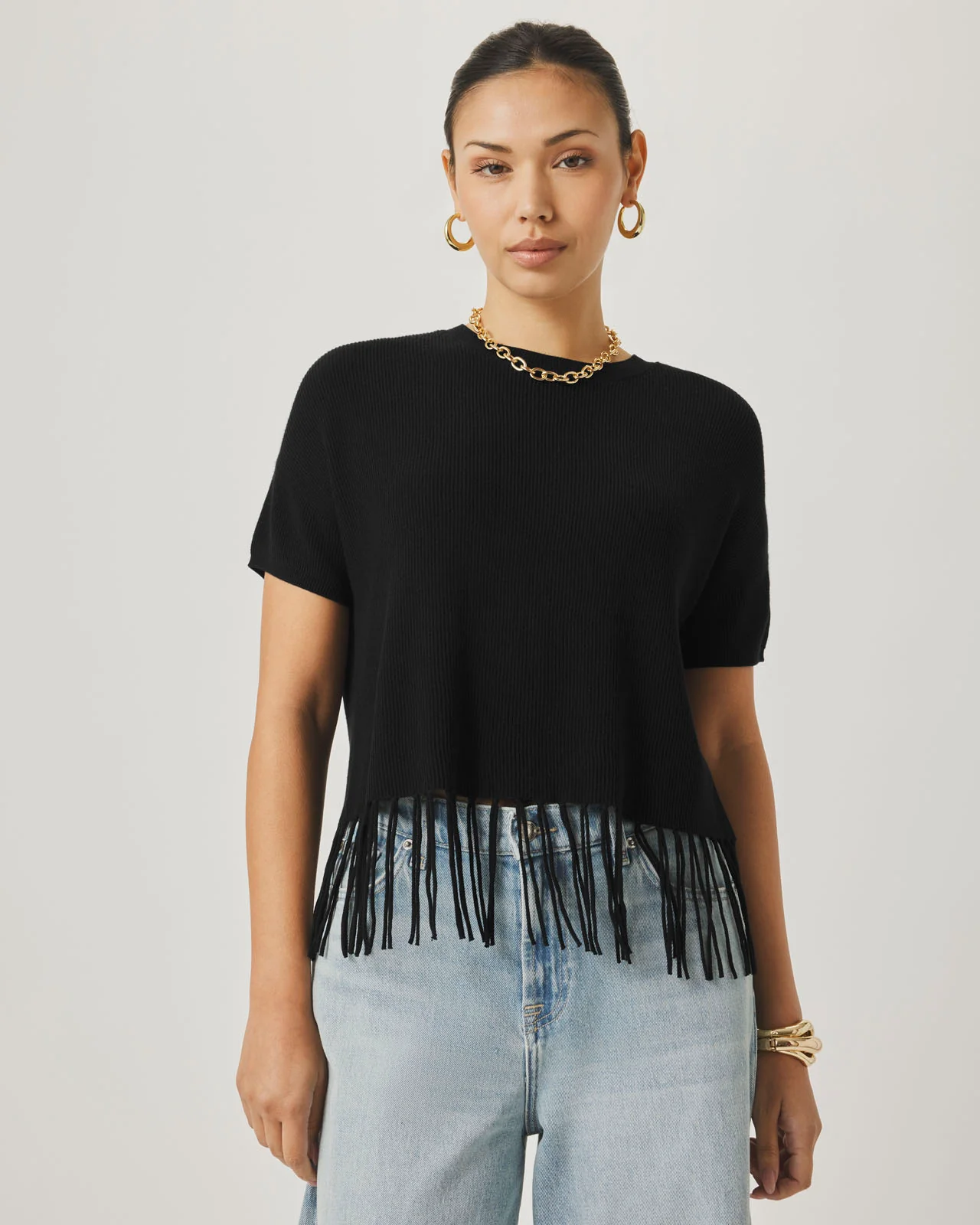 Splendid x @Cellajaneblog Fringe Sweater - Image 6