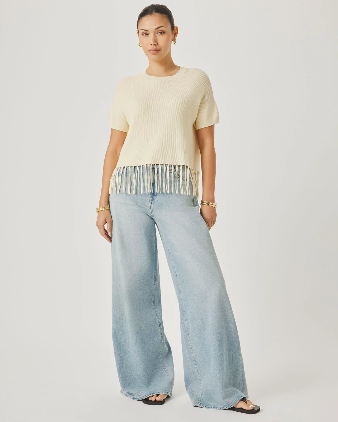 Splendid x @Cellajaneblog Fringe Sweater - Image 6