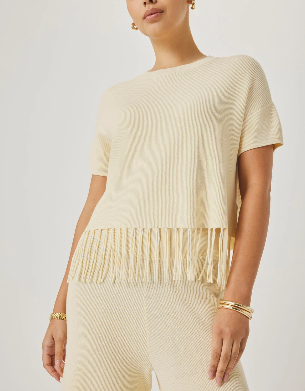 Splendid x @Cellajaneblog Fringe Sweater - Image 7
