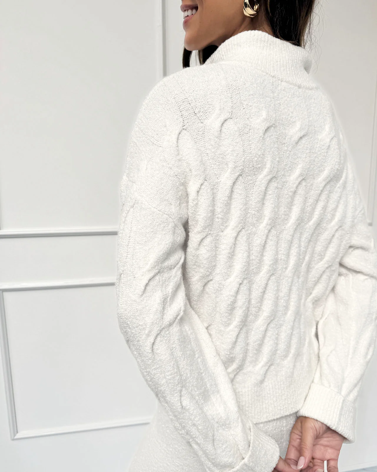 Splendid x @Cellajaneblog Half-Placket Sweater - Image 5