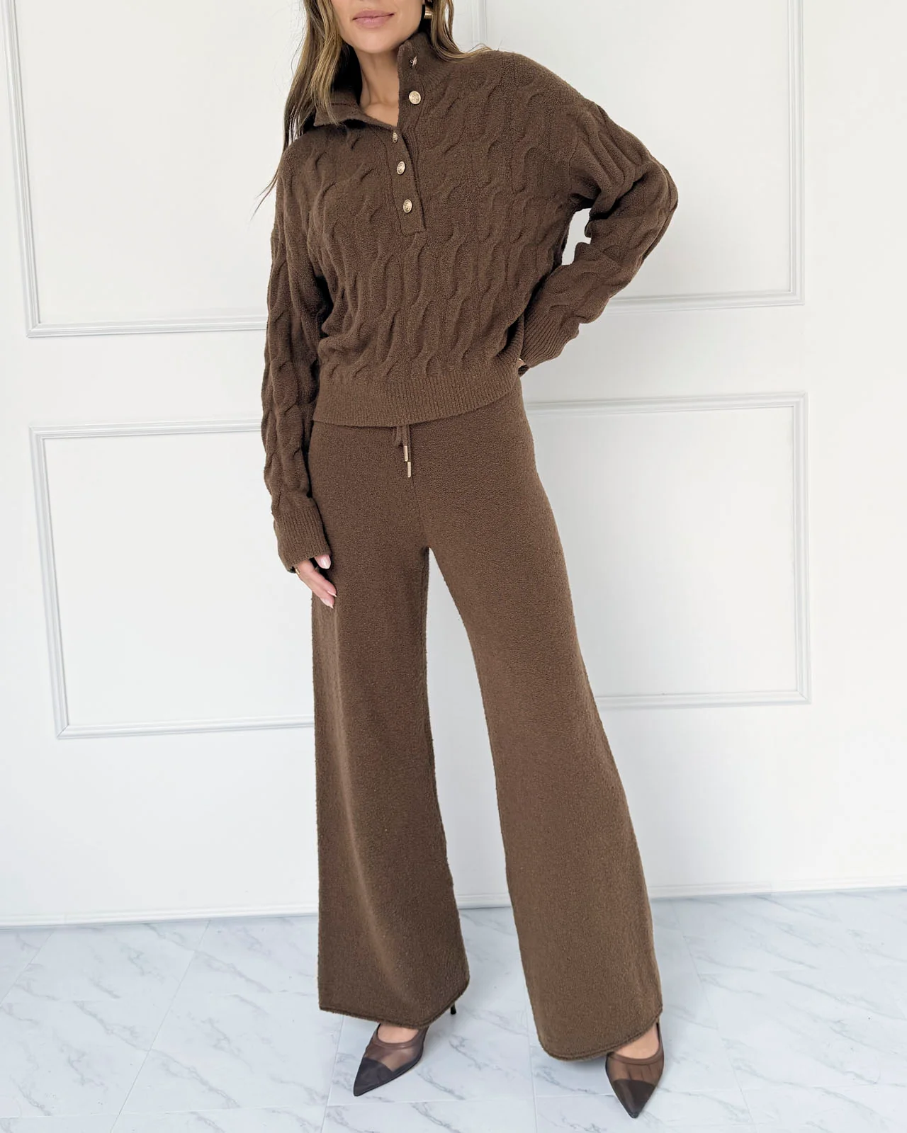 Splendid x @Cellajaneblog Half-Placket Sweater - Image 4